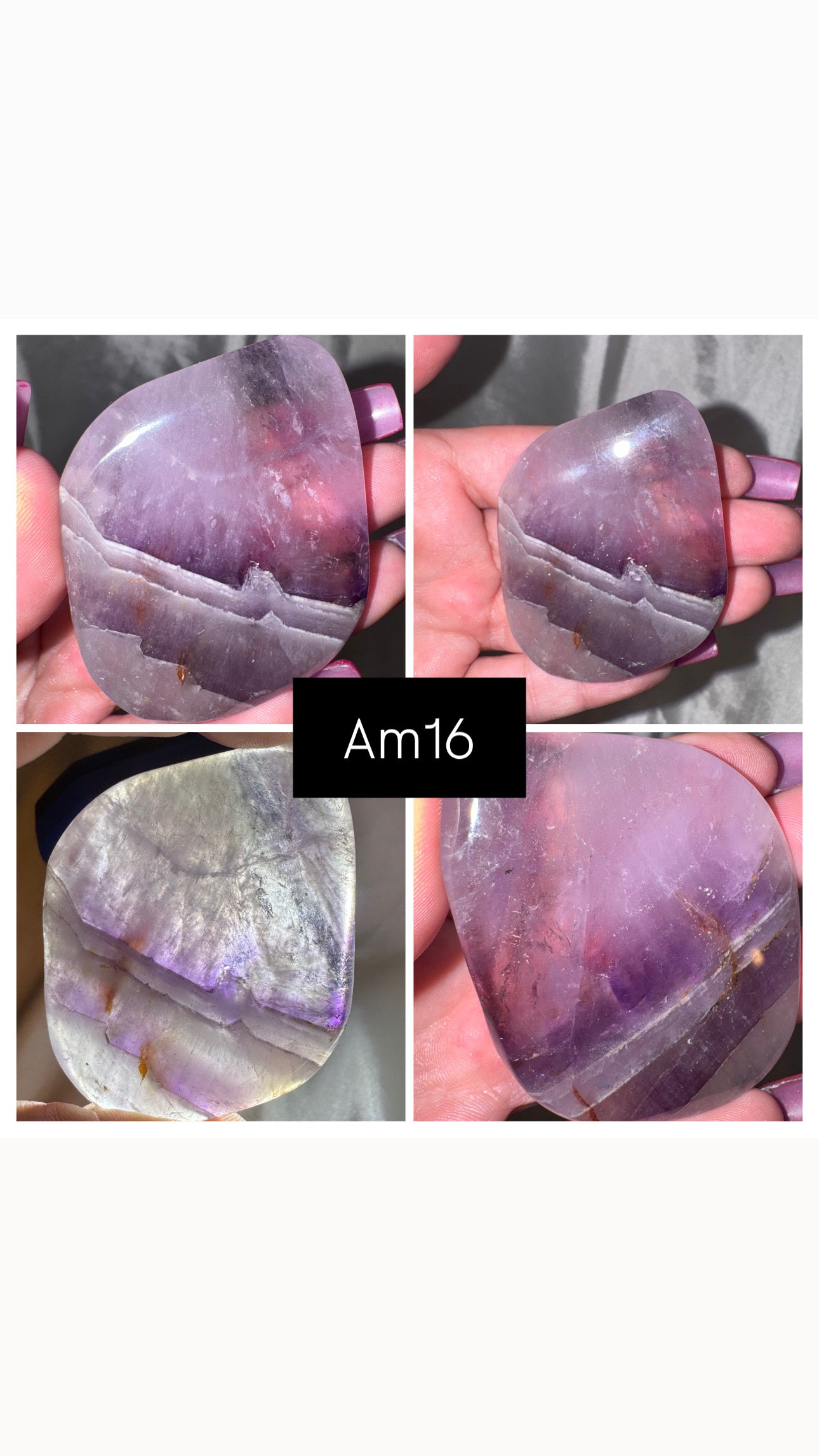 Phantom Amethyst AA Palmstone