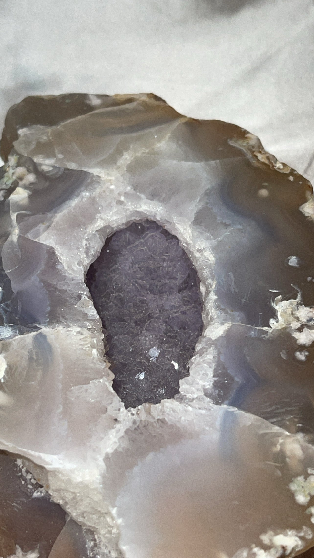 Amethyst Flower Agate XXL Geode