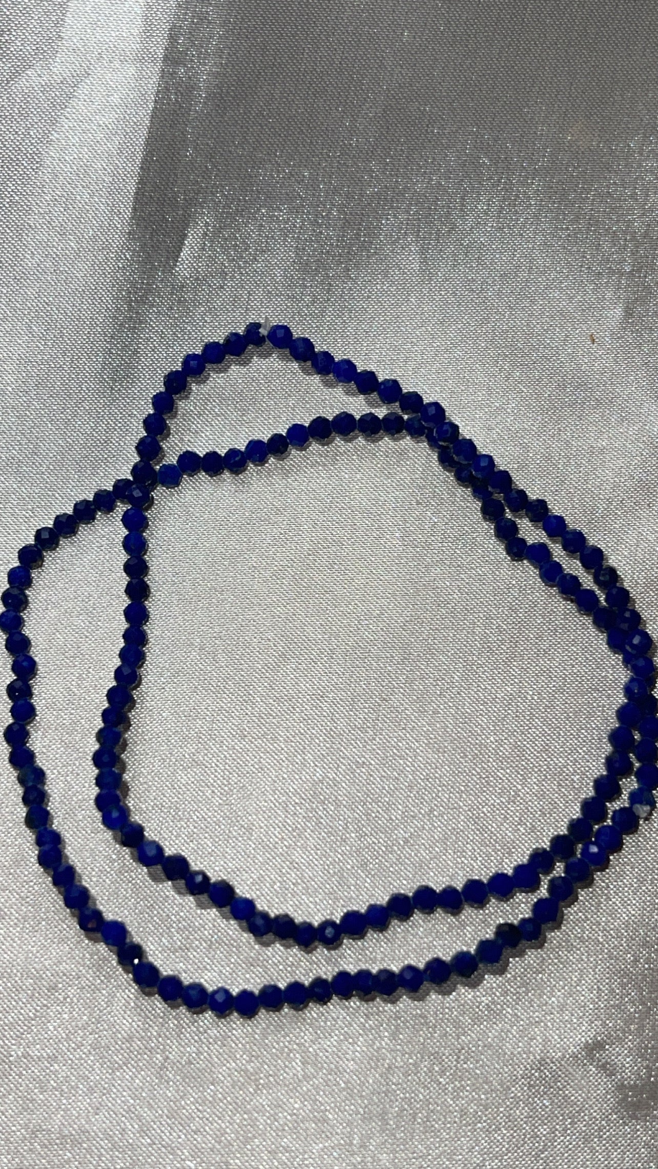 Lapis Lazuli Faceted 2mm Bracelet