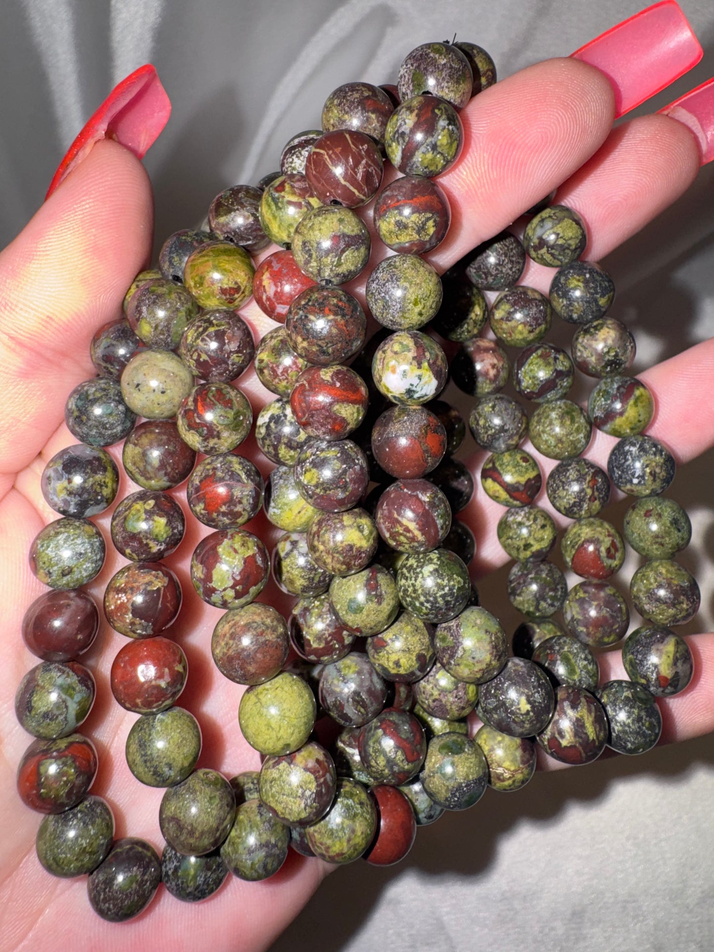 Dragon Bloodstone 8mm Bracelet
