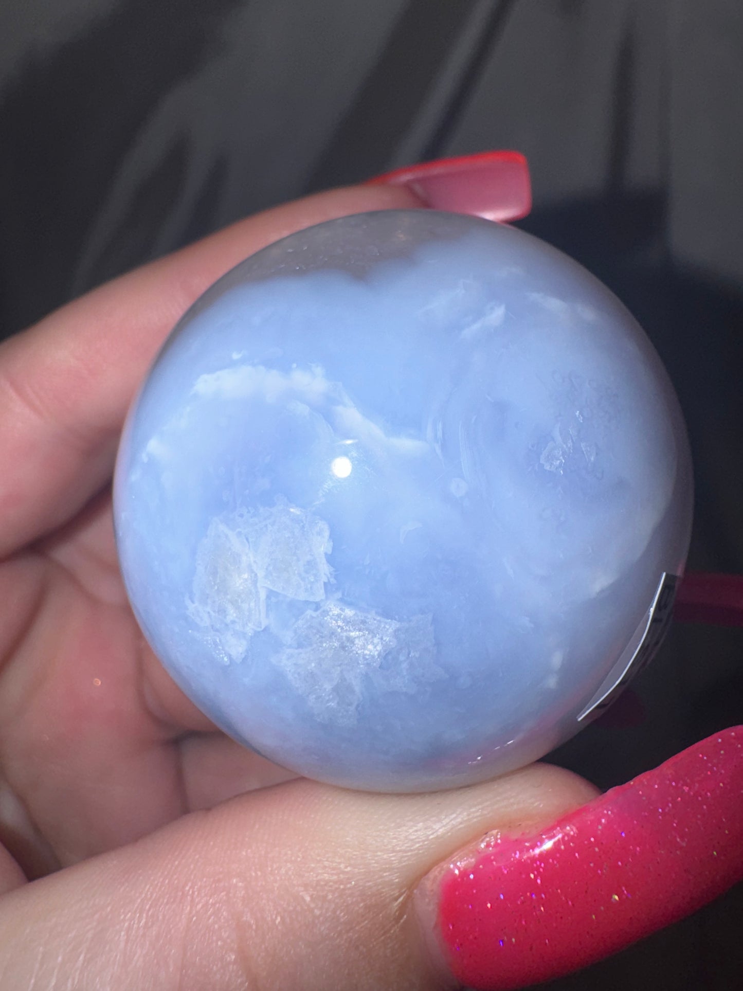 Druzy Blue Lace Agate Sphere