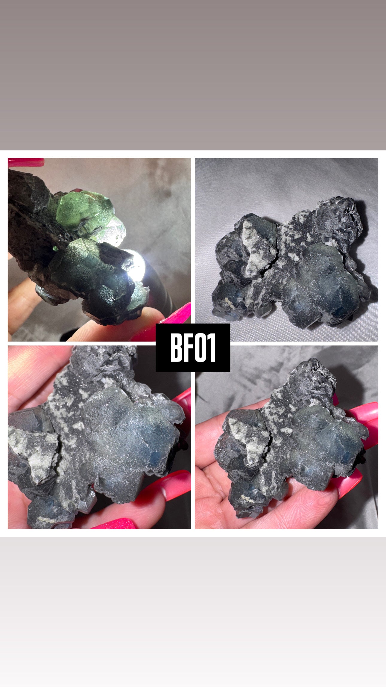 Blue Fluorite Specimen