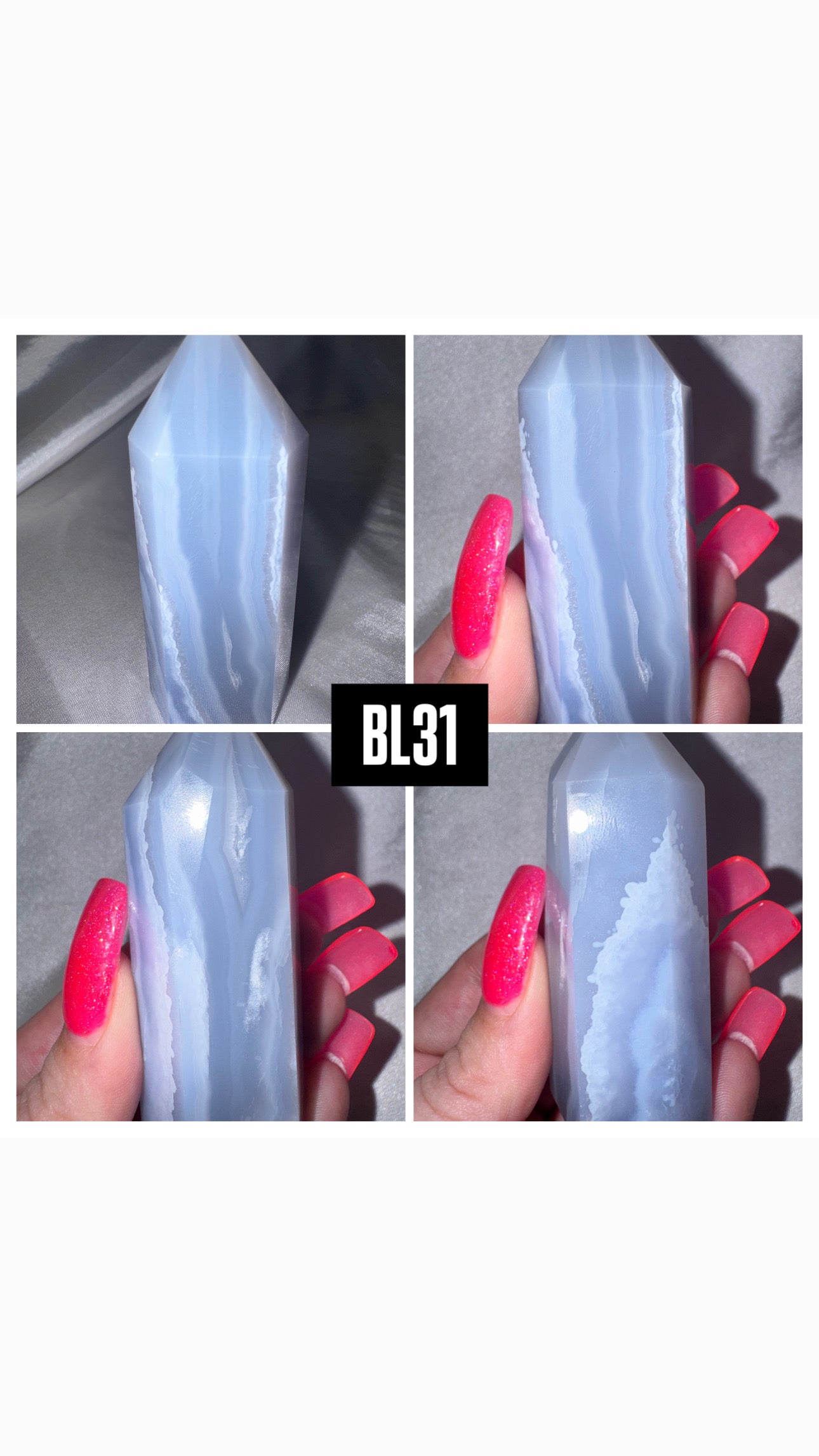 Blue Lace Agate Tower