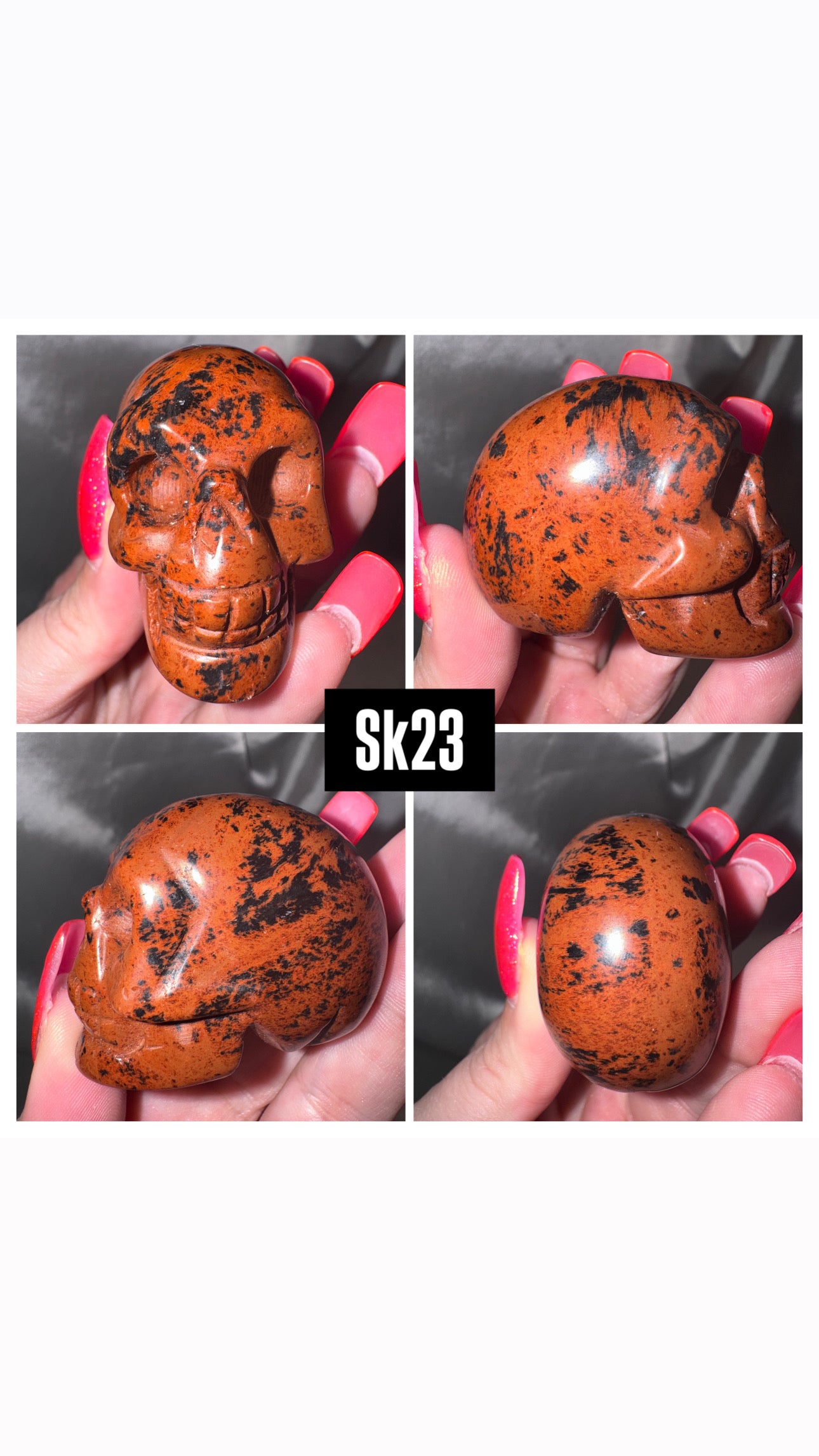 Mahogany Obsidian Skull