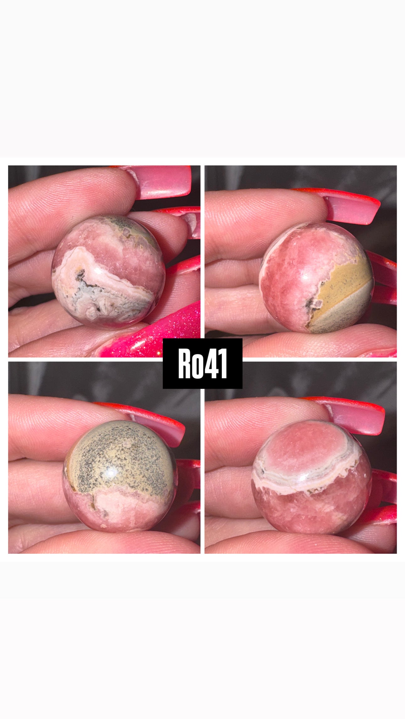 Rhodochrosite Sphere