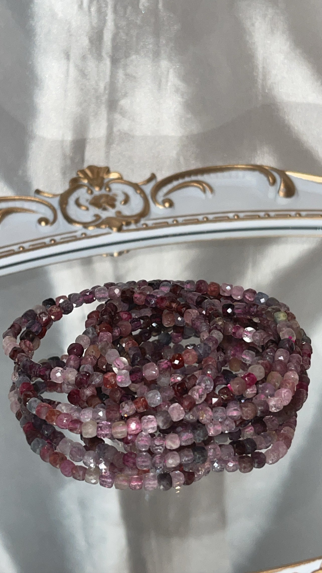 Spinel AAA Faceted Bracelet 4mm