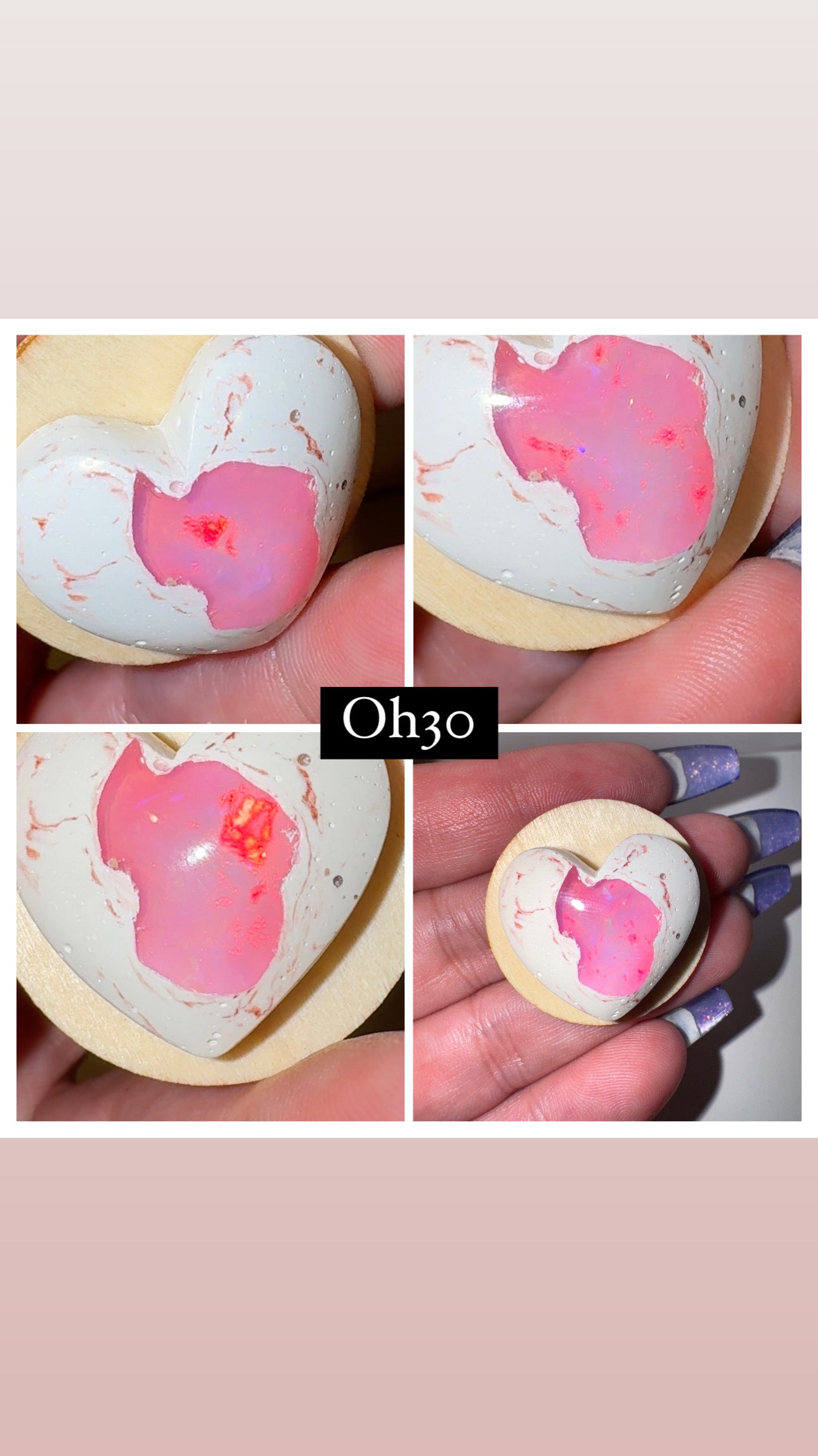 Mexican Fire Opal AAA Heart