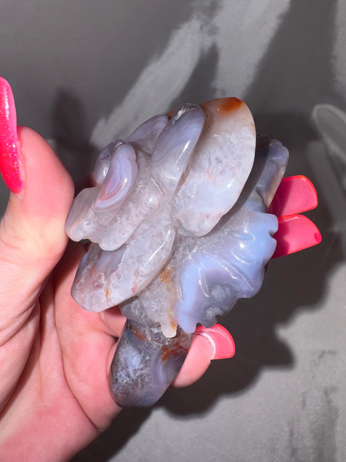 Blue Flower Agate AAA Large Flower