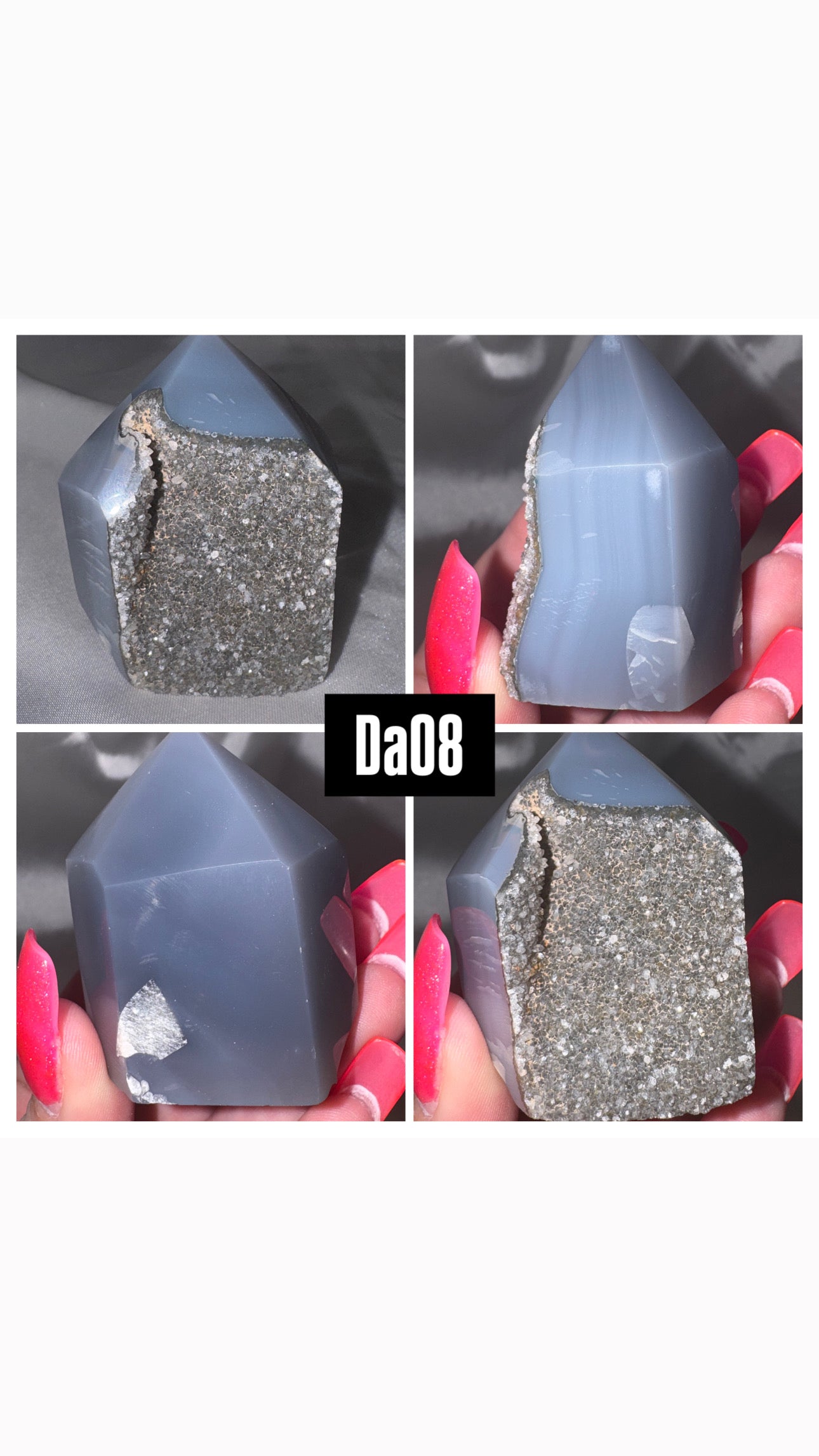 Druzy Agate Tower
