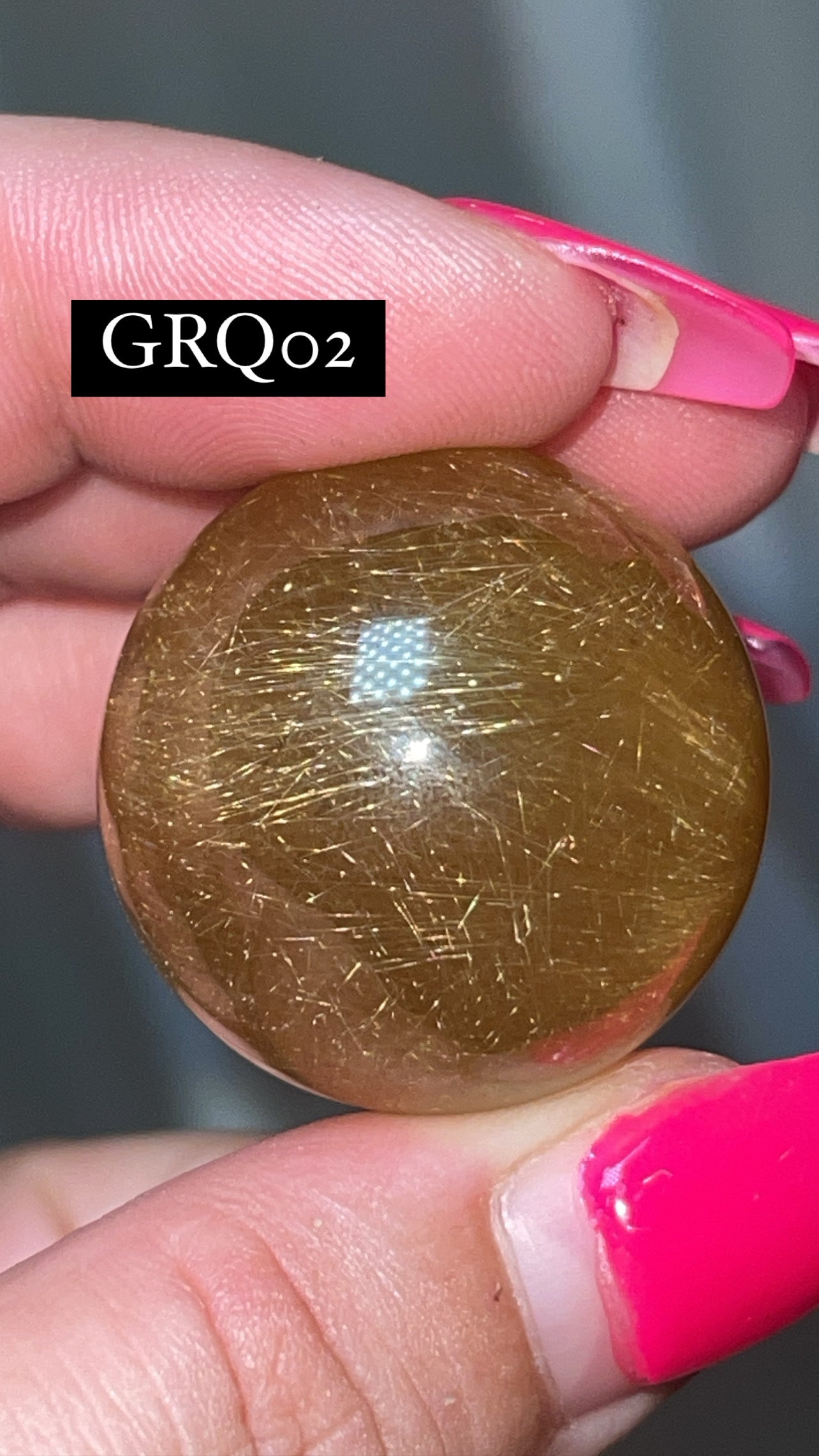 Gold Rutile Quartz AAA Sphere