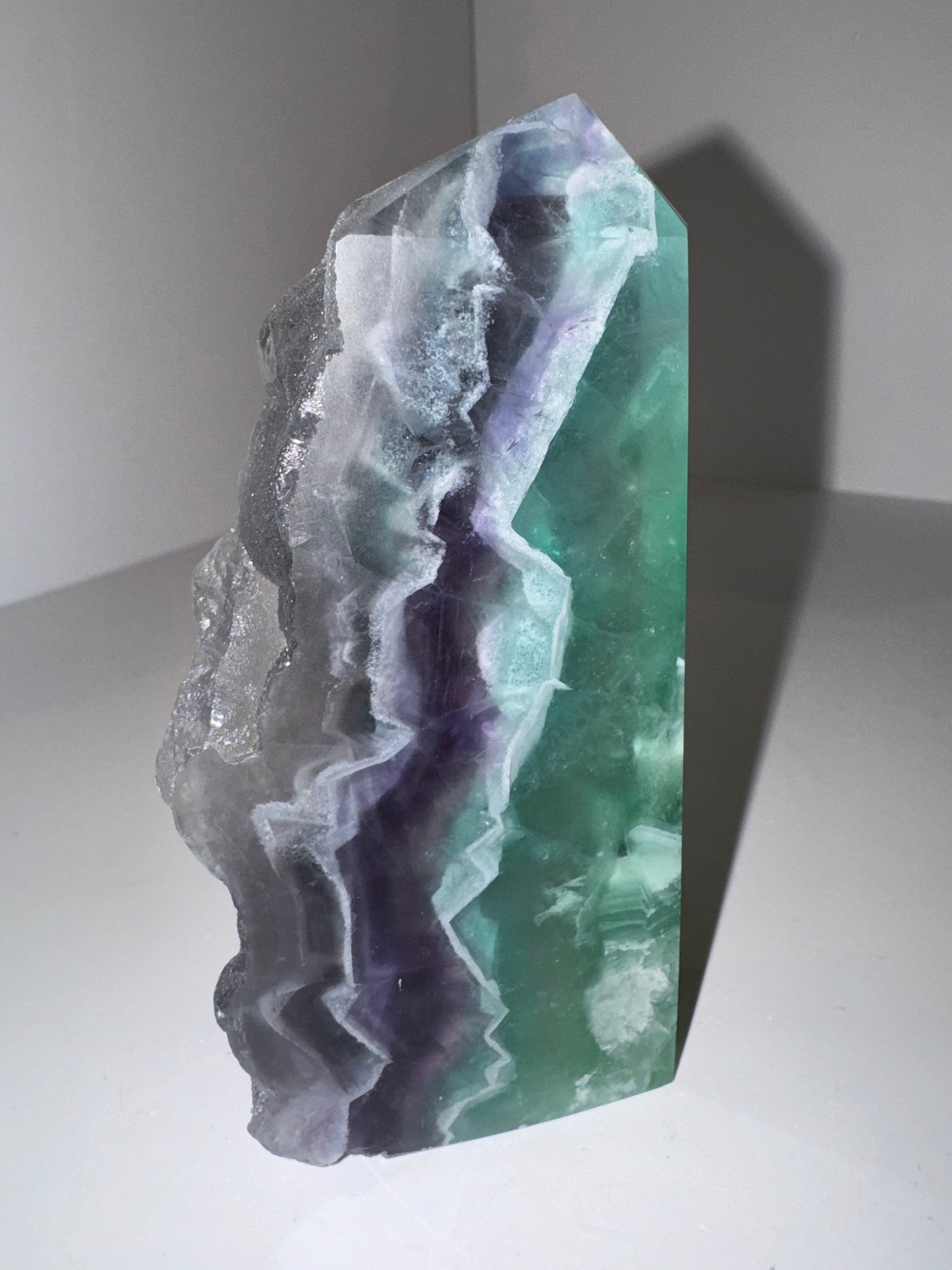 Druzy Fluorite Large Tower