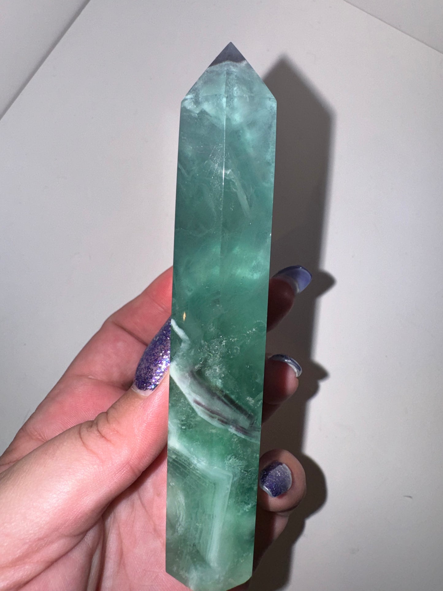 Druzy Fluorite Large Tower