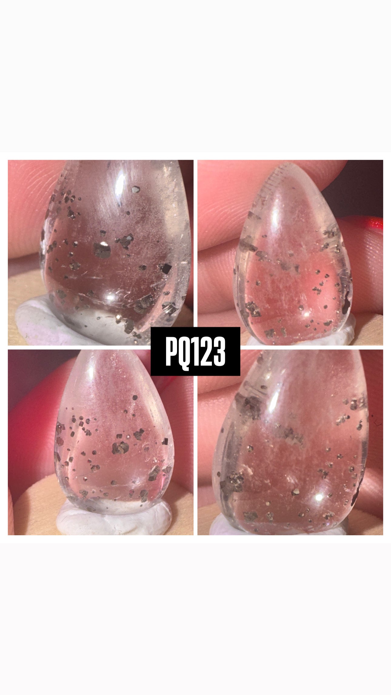 Pyrite Included Quartz Rare