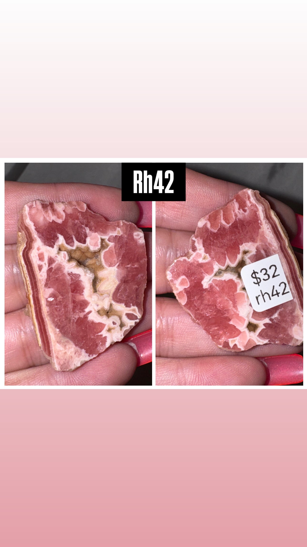 Rhodochrosite AAA Slab