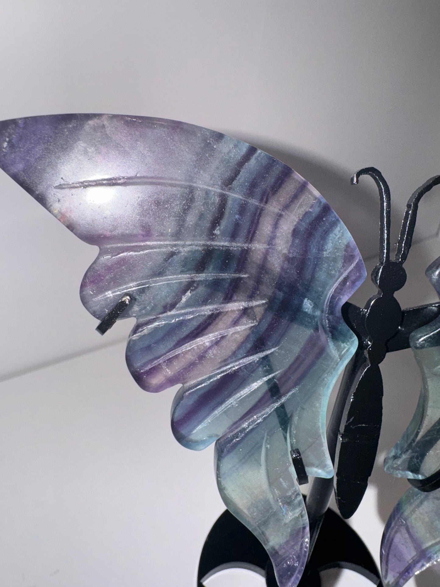 Fluorite Large Butterfly on Stand