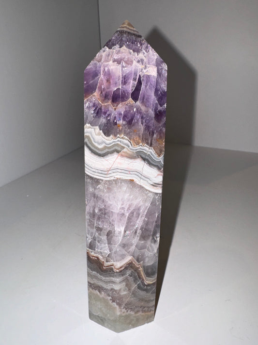 Amethyst Crazy Lace Agate Large Tower