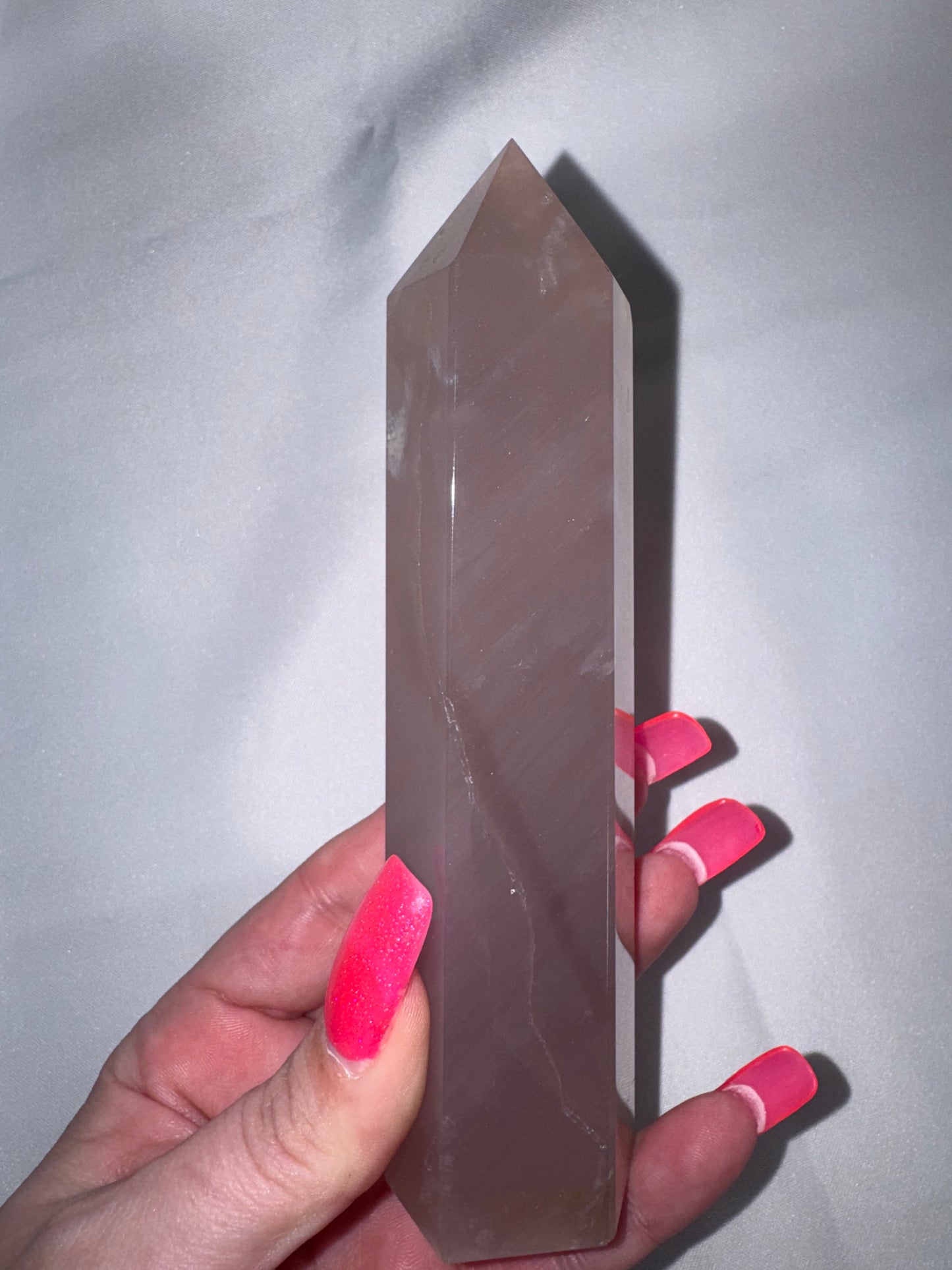 Lavender Rose Quartz AAA Large Tower