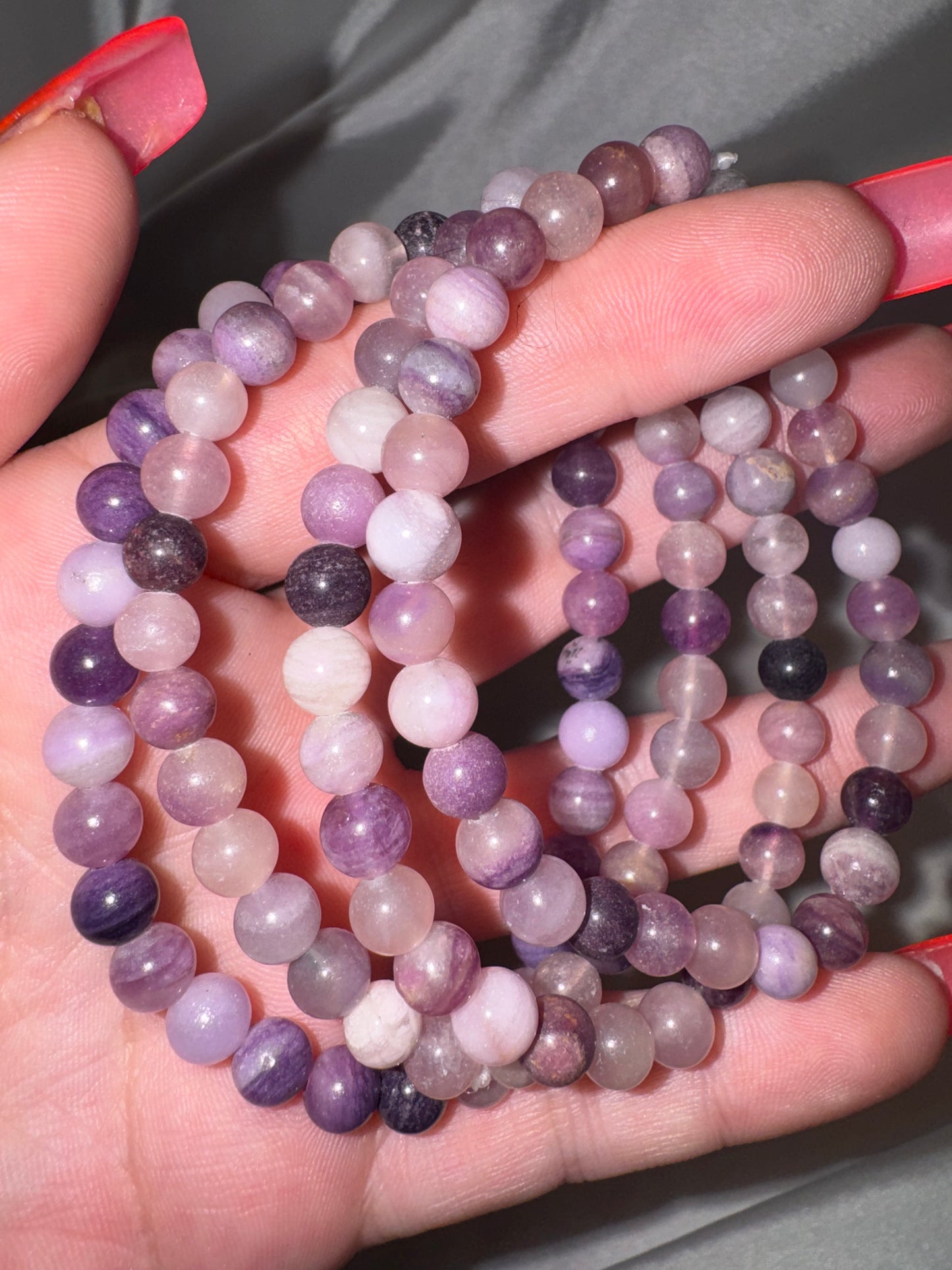 Silky Fluorite AA 6mm Bracelet