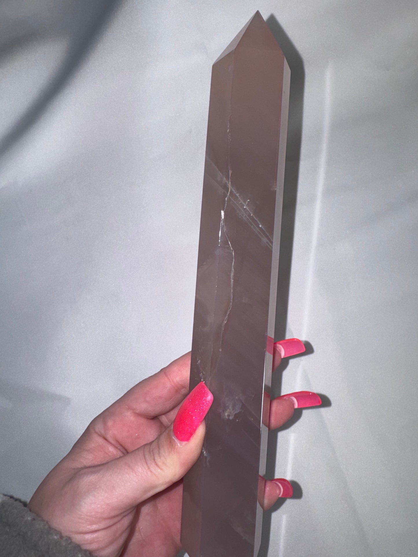Lavender Rose Quartz AAA XL Tower