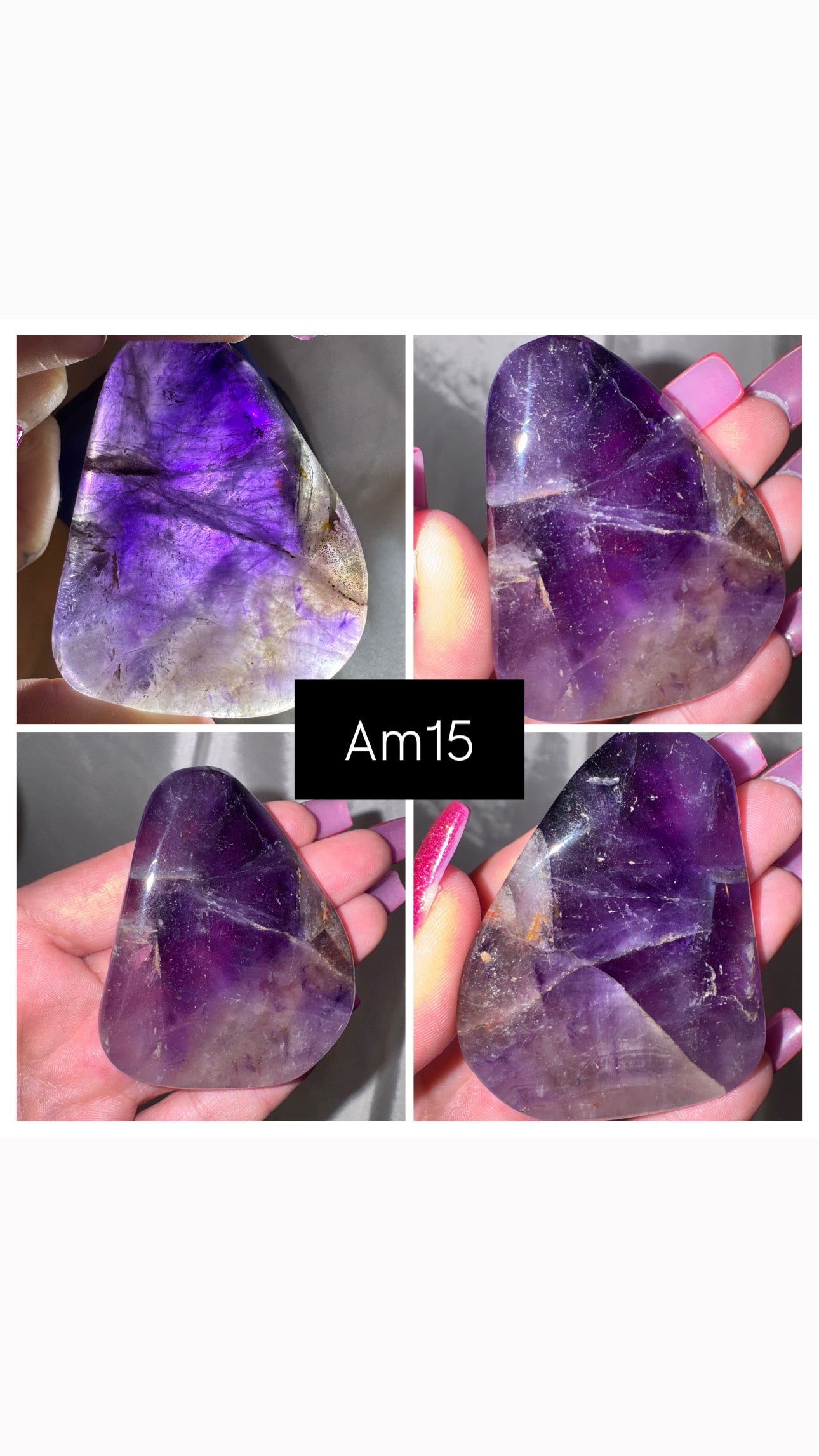 Phantom Amethyst AA Palmstone