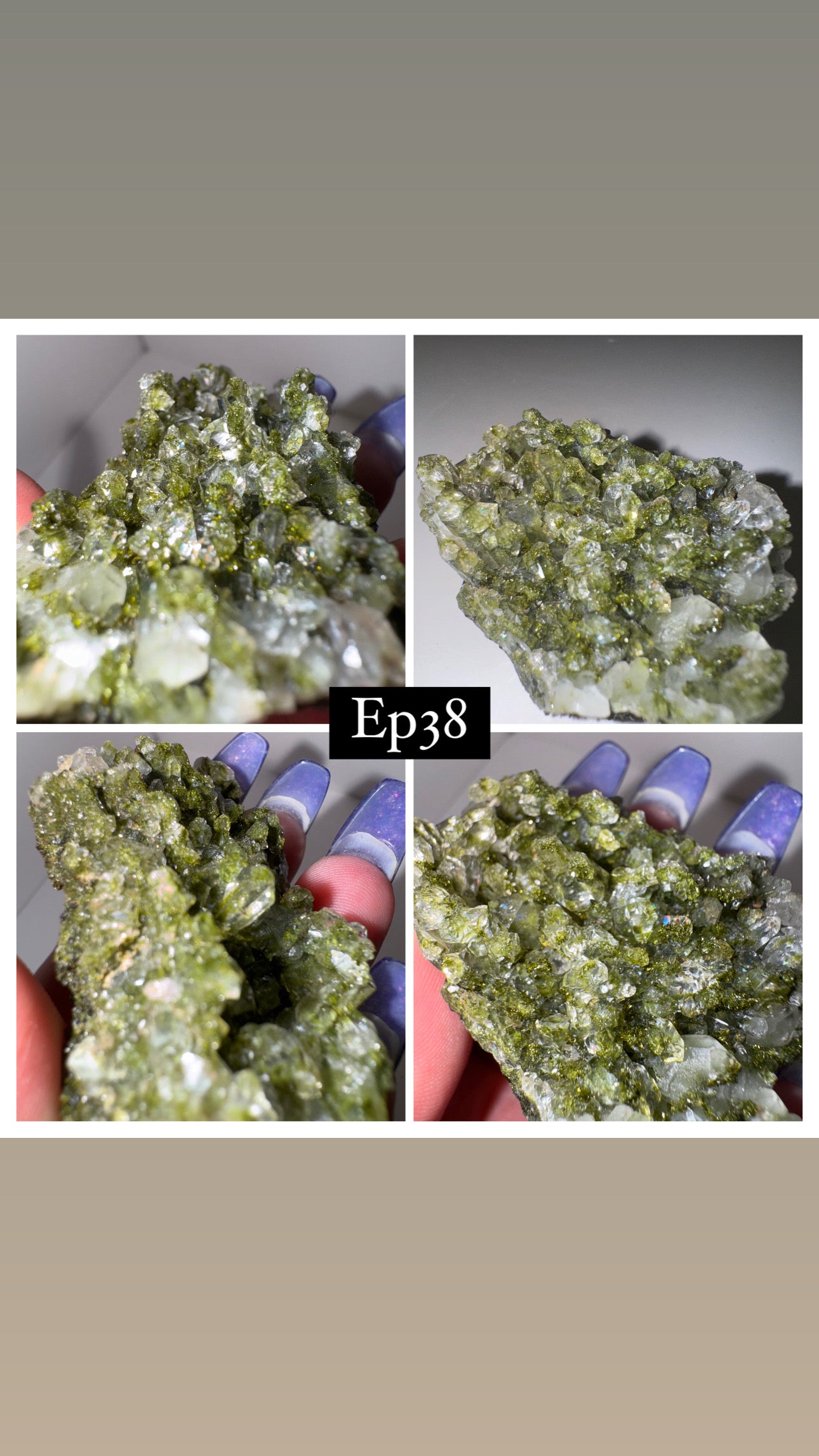 Epidote Quartz Specimen