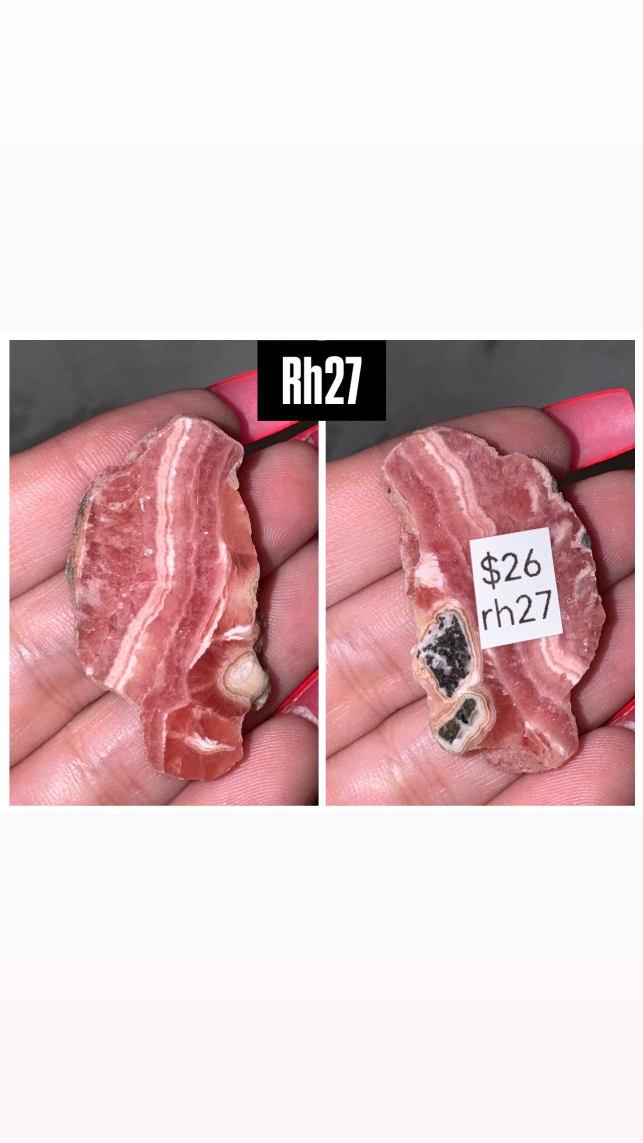 Rhodochrosite AAA Slab