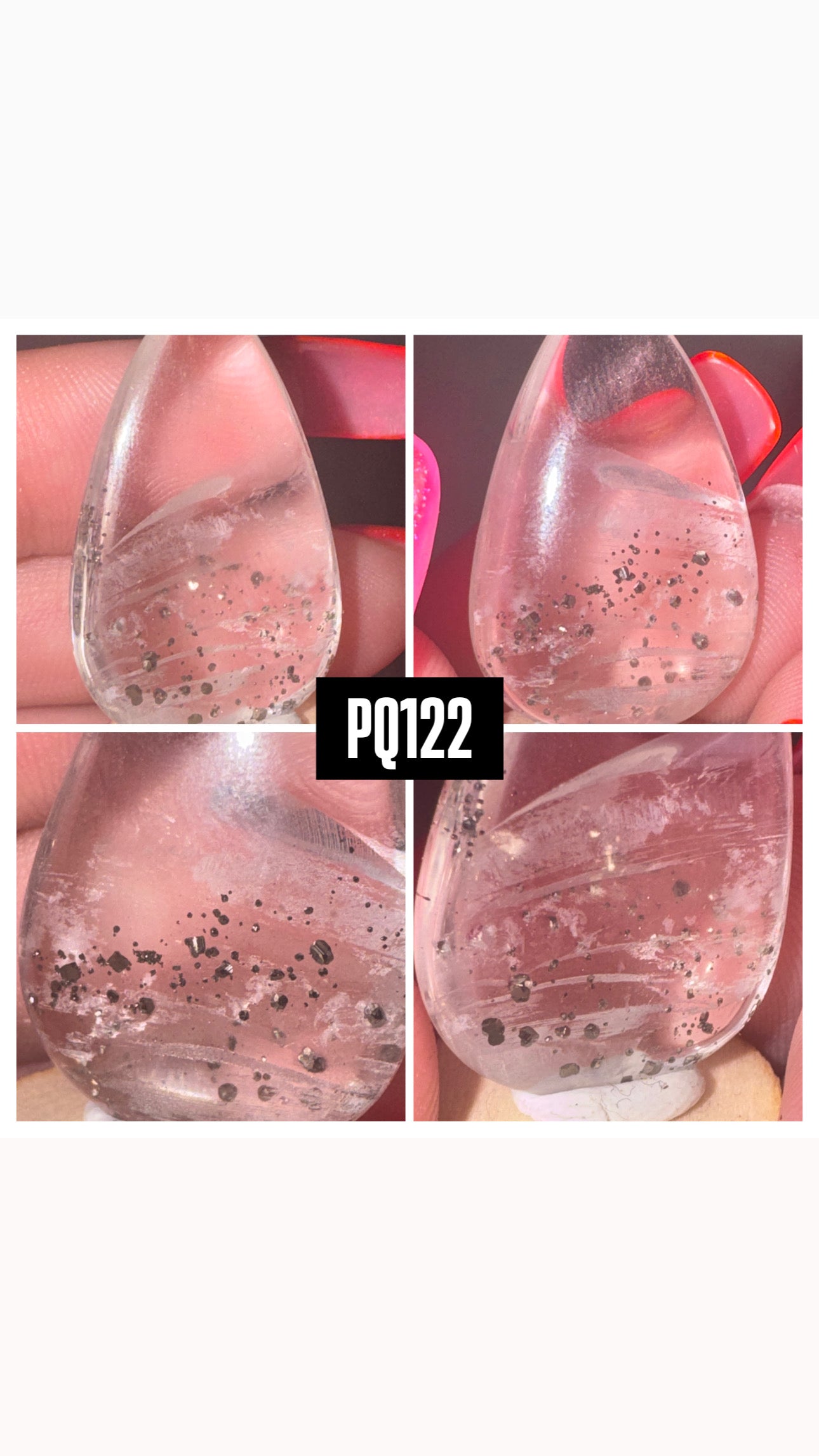 Pyrite Included Quartz Rare