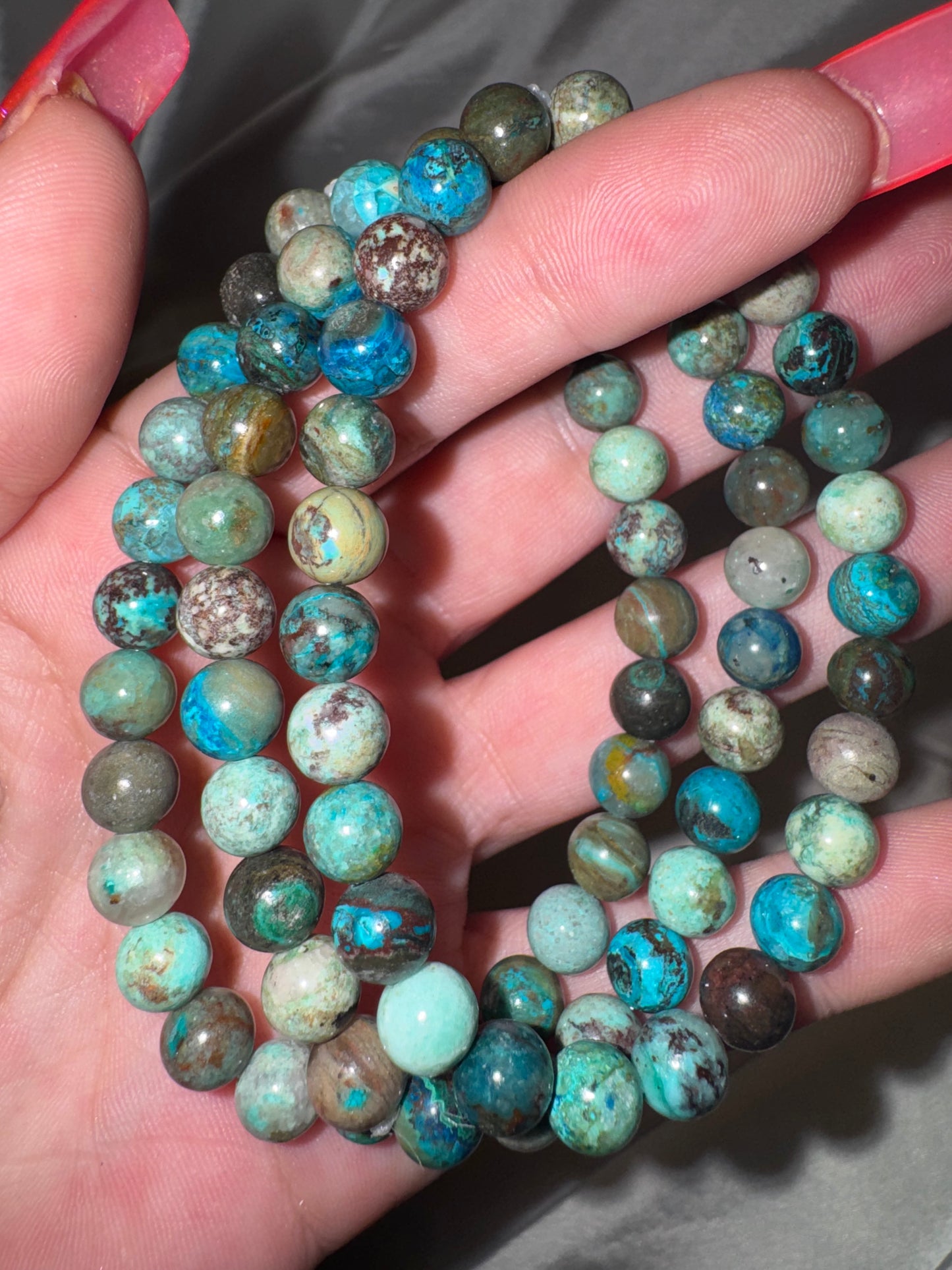 Chrysocolla AAA 6mm Bracelet