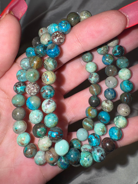 Chrysocolla AAA 6mm Bracelet