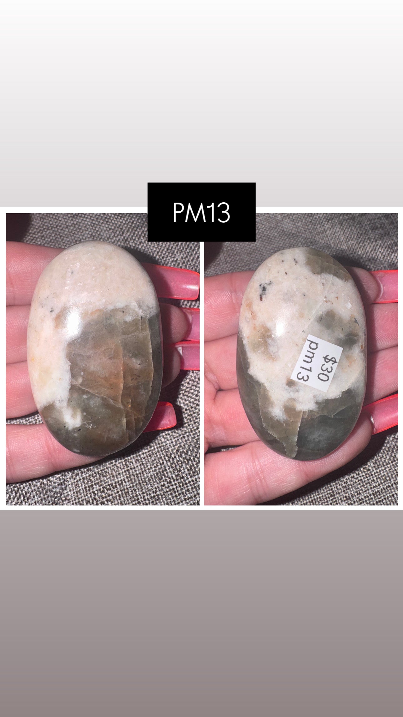Polarity Moonstone Palmstone