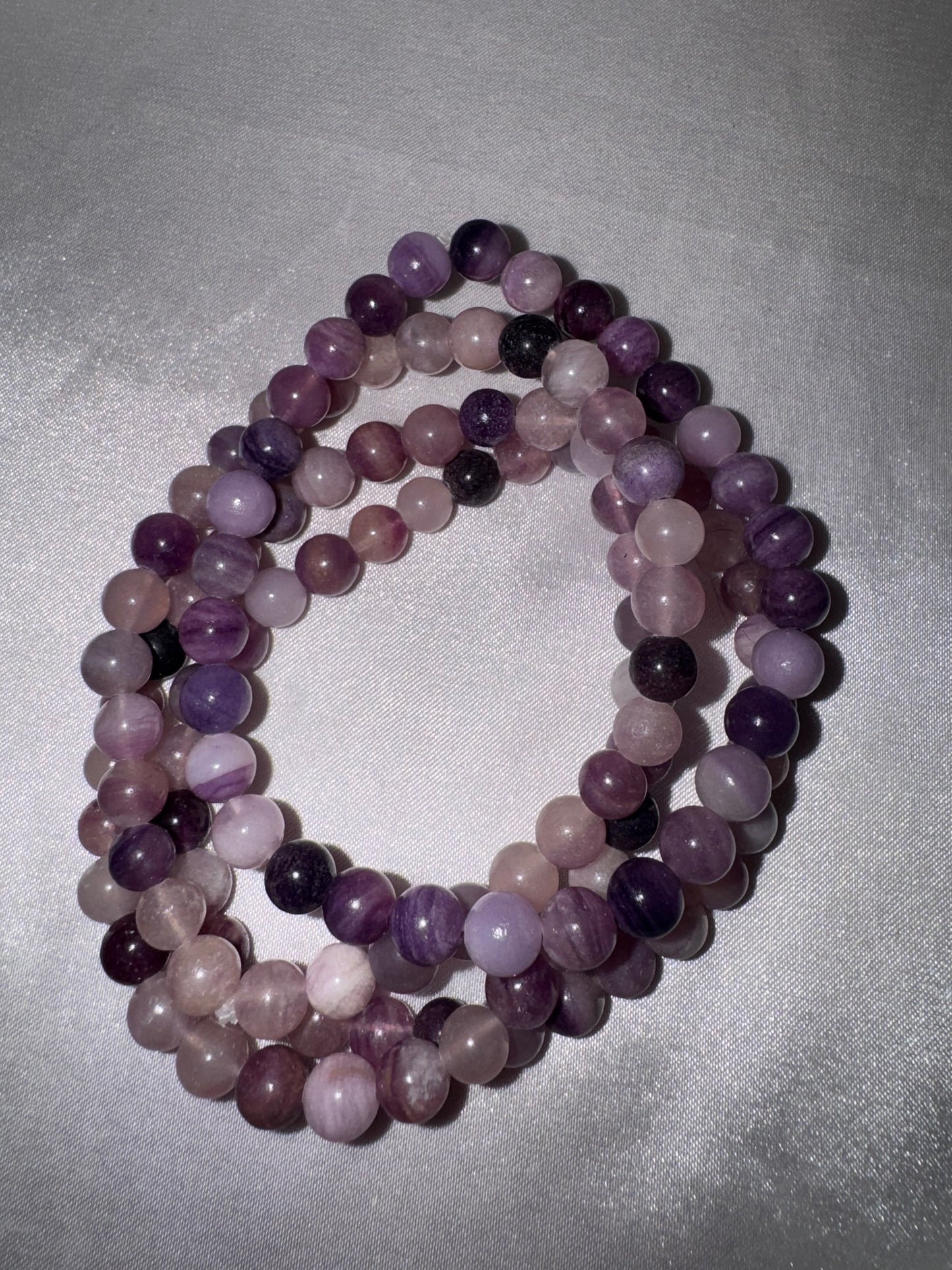 Silky Fluorite AA 6mm Bracelet