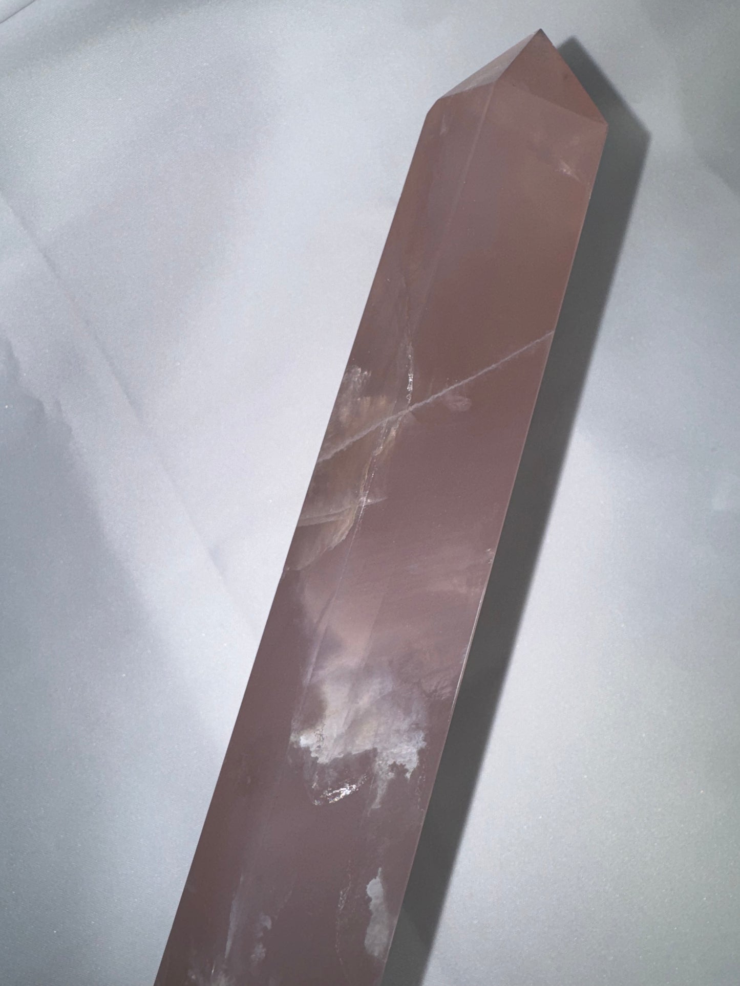 Lavender Rose Quartz AAA XL Tower
