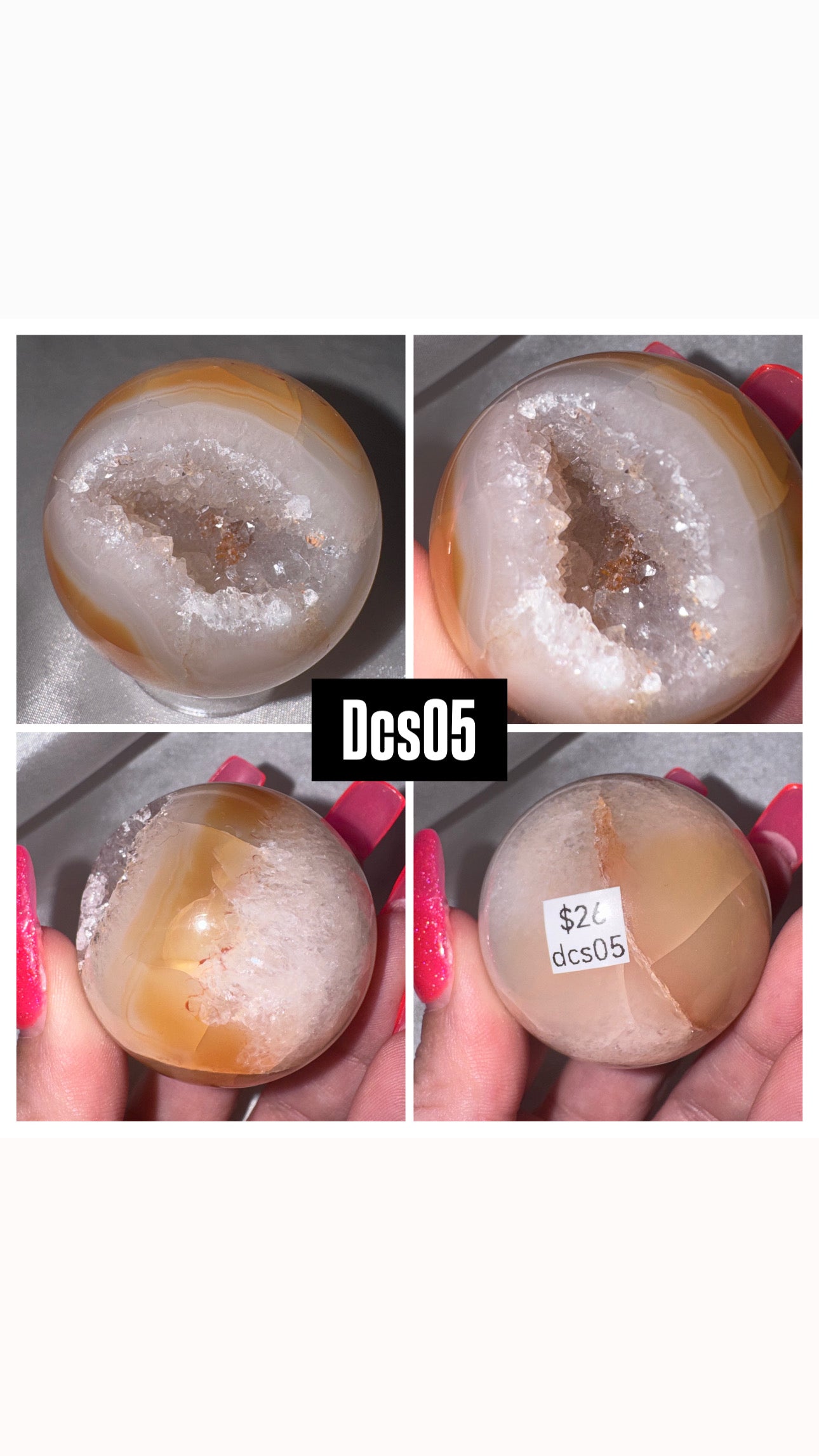 Druzy Carnelian Sphere