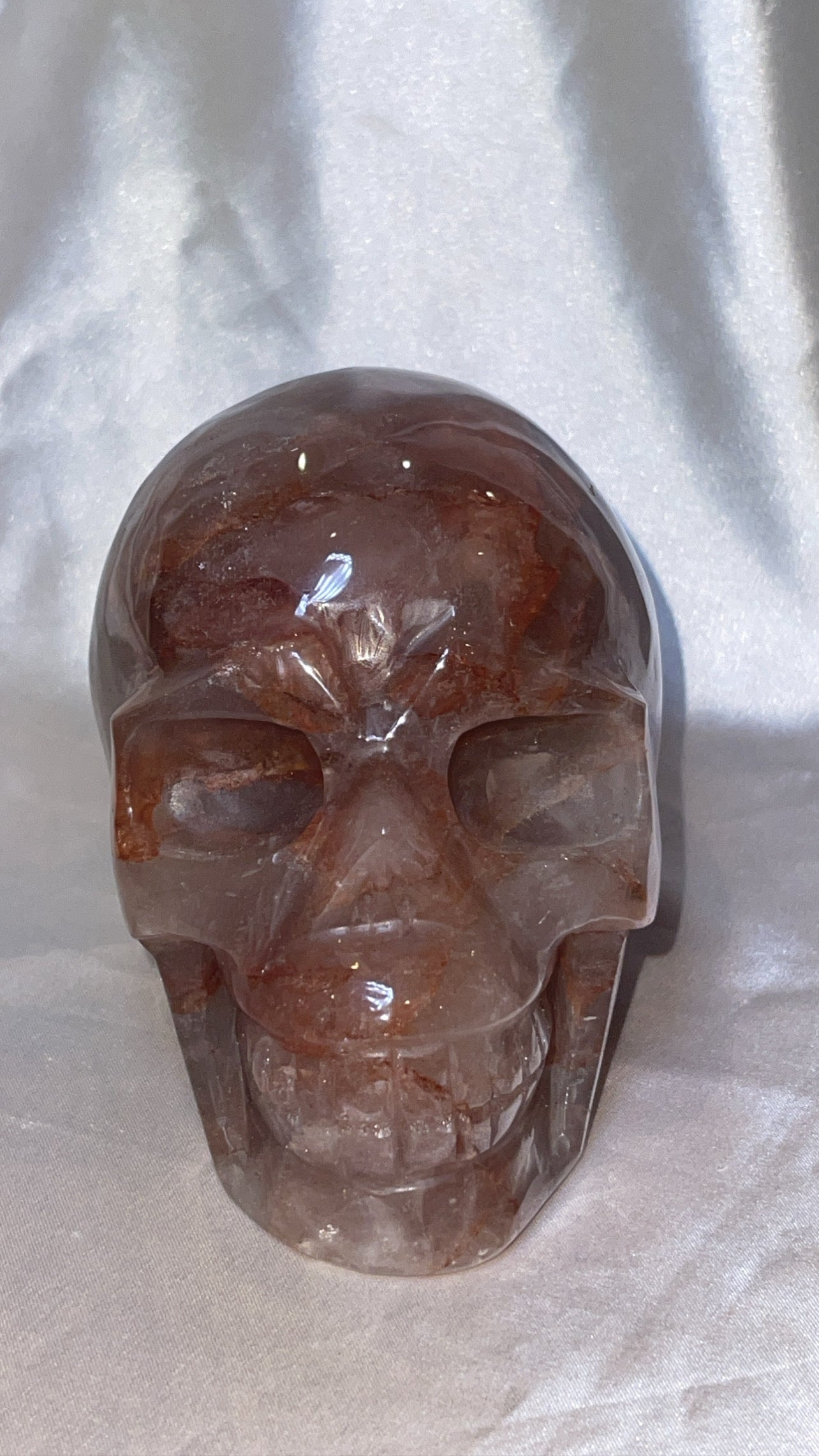 Hematite Quartz AAA XXL Skull