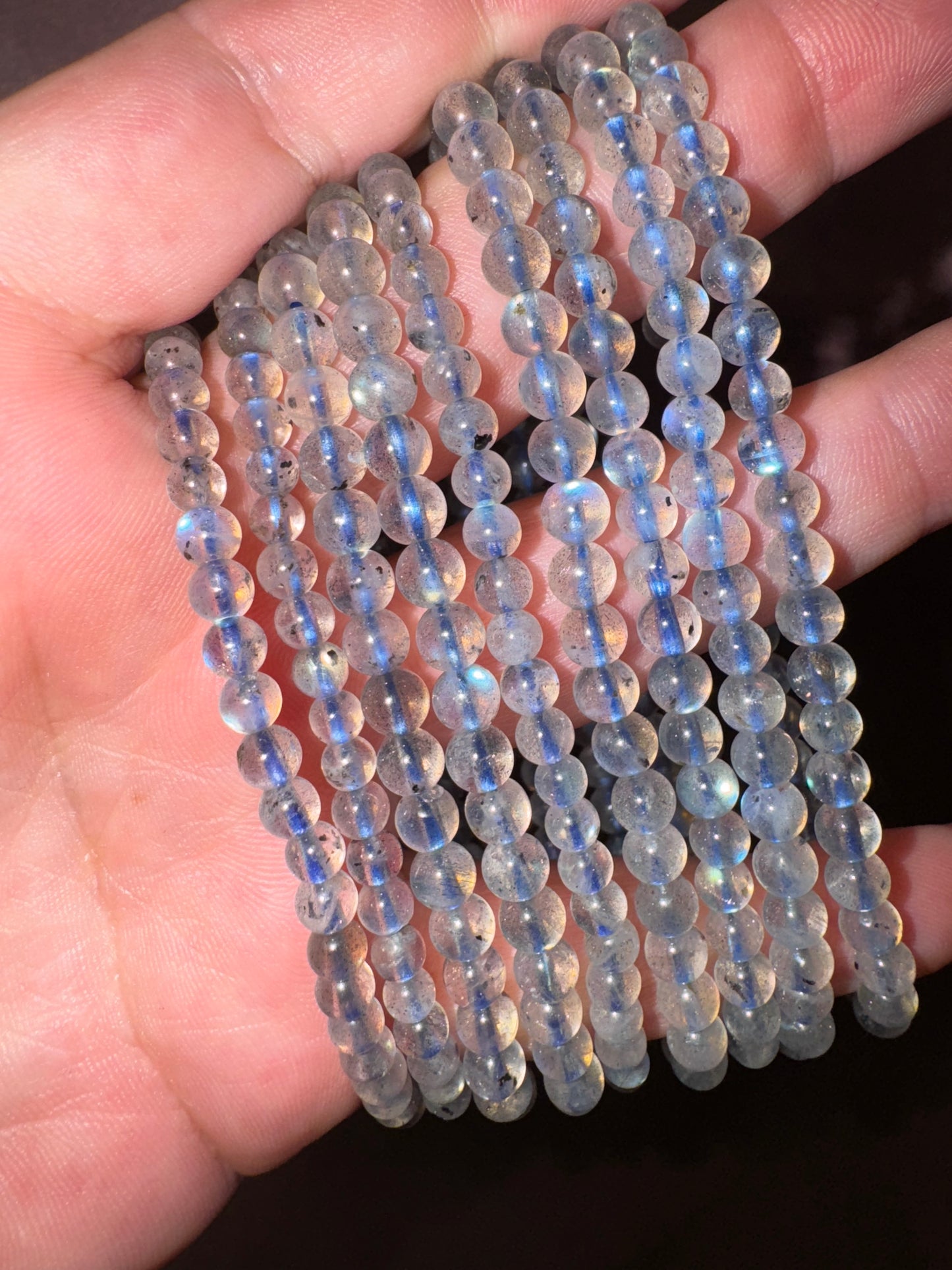 Labradorite high grade 5mm bracelet