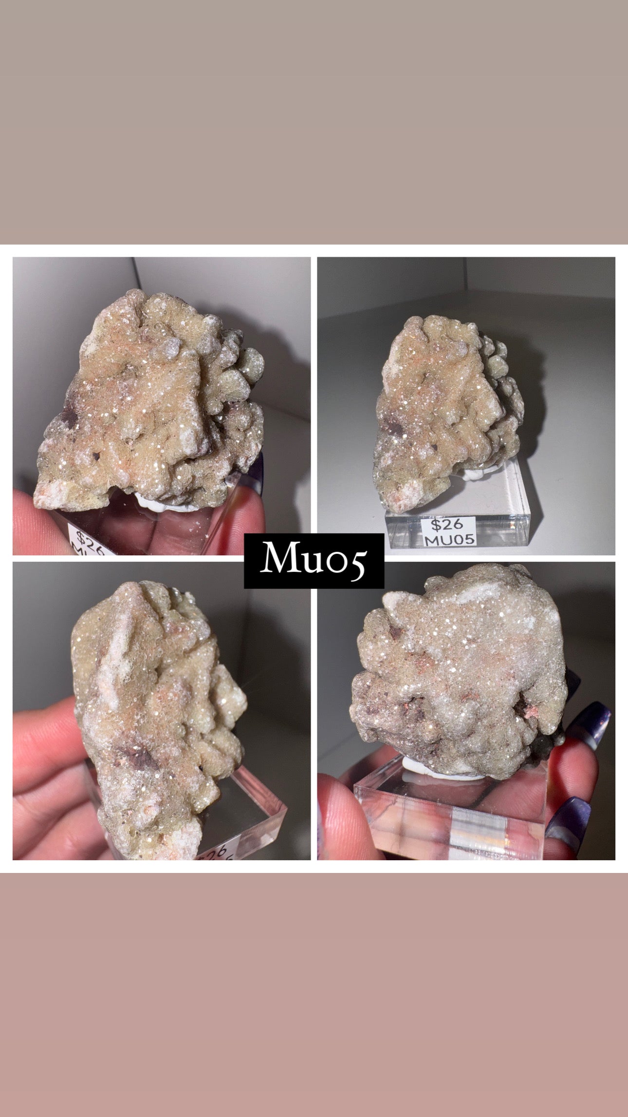 Muscovite Mica on Albite with Druzy Calcite Specimen