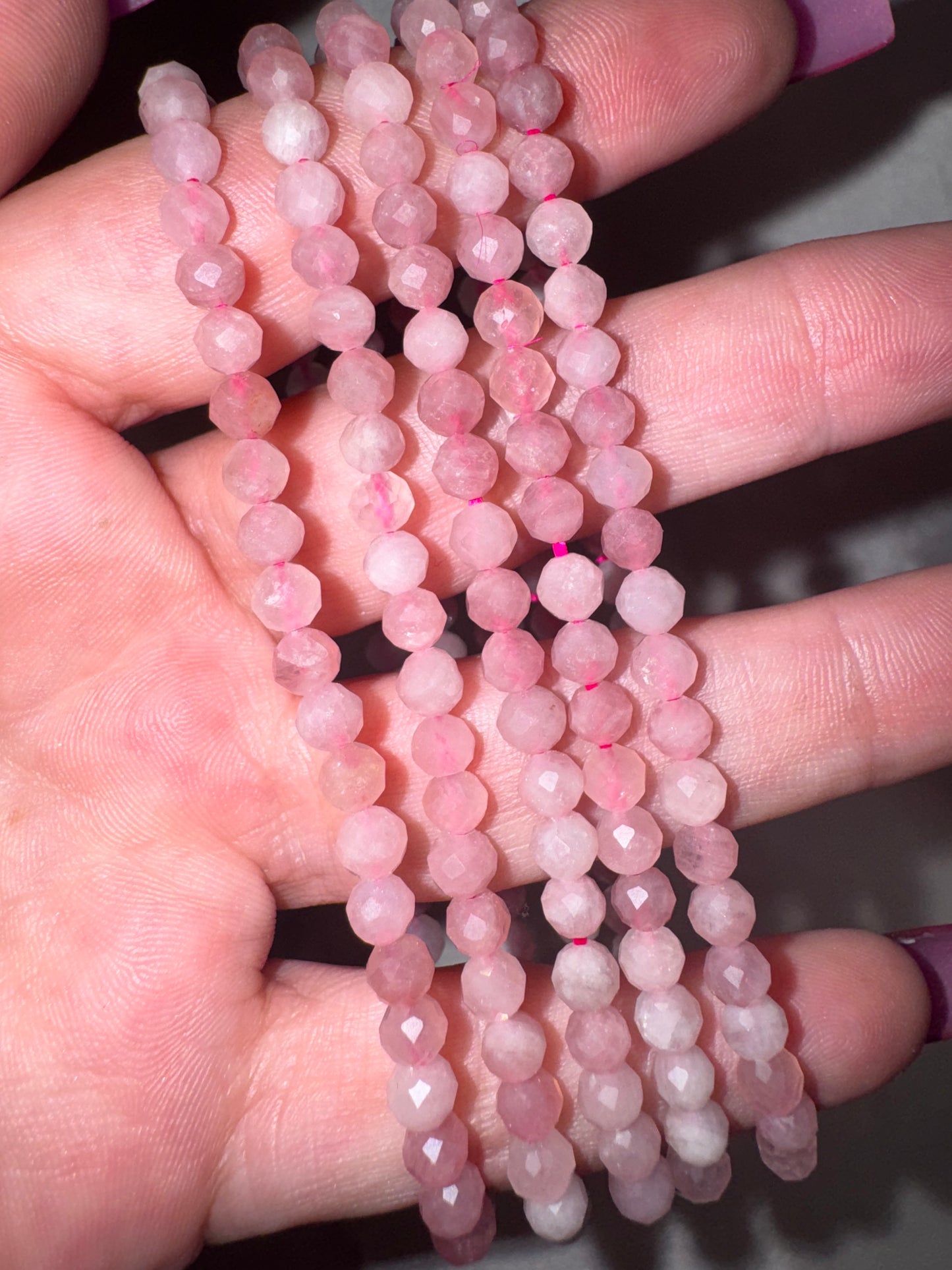 Crystal Faceted Bracelet (4mm)