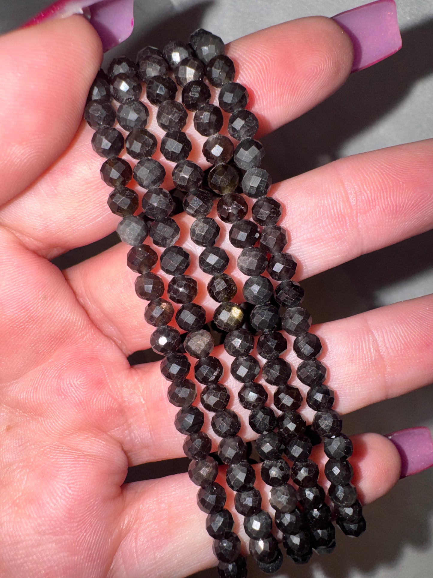 Crystal Faceted Bracelet (4mm)