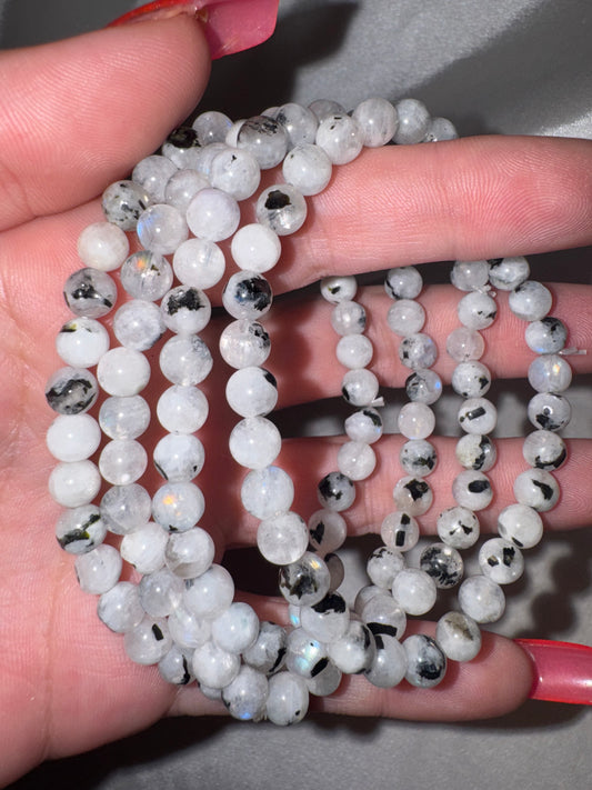 Rainbow Moonstone AA 6mm Bracelet
