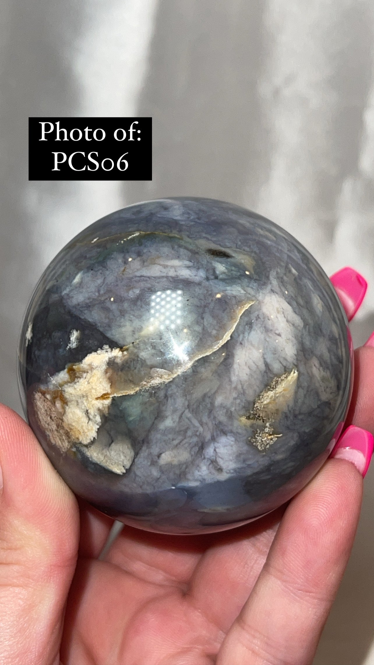 Purple Chalcedony AAA Large Sphere