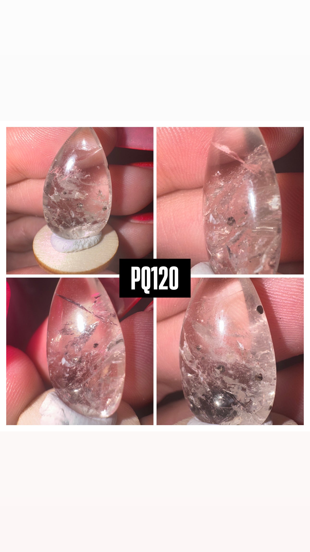 Pyrite Included Quartz Rare