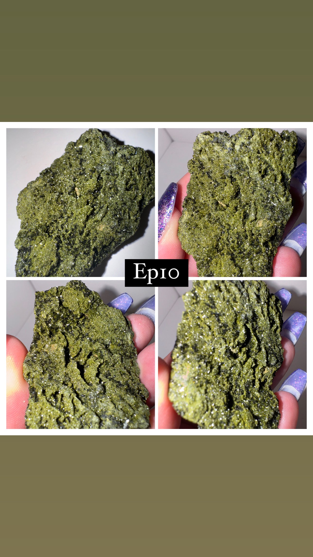 Epidote Quartz Specimen