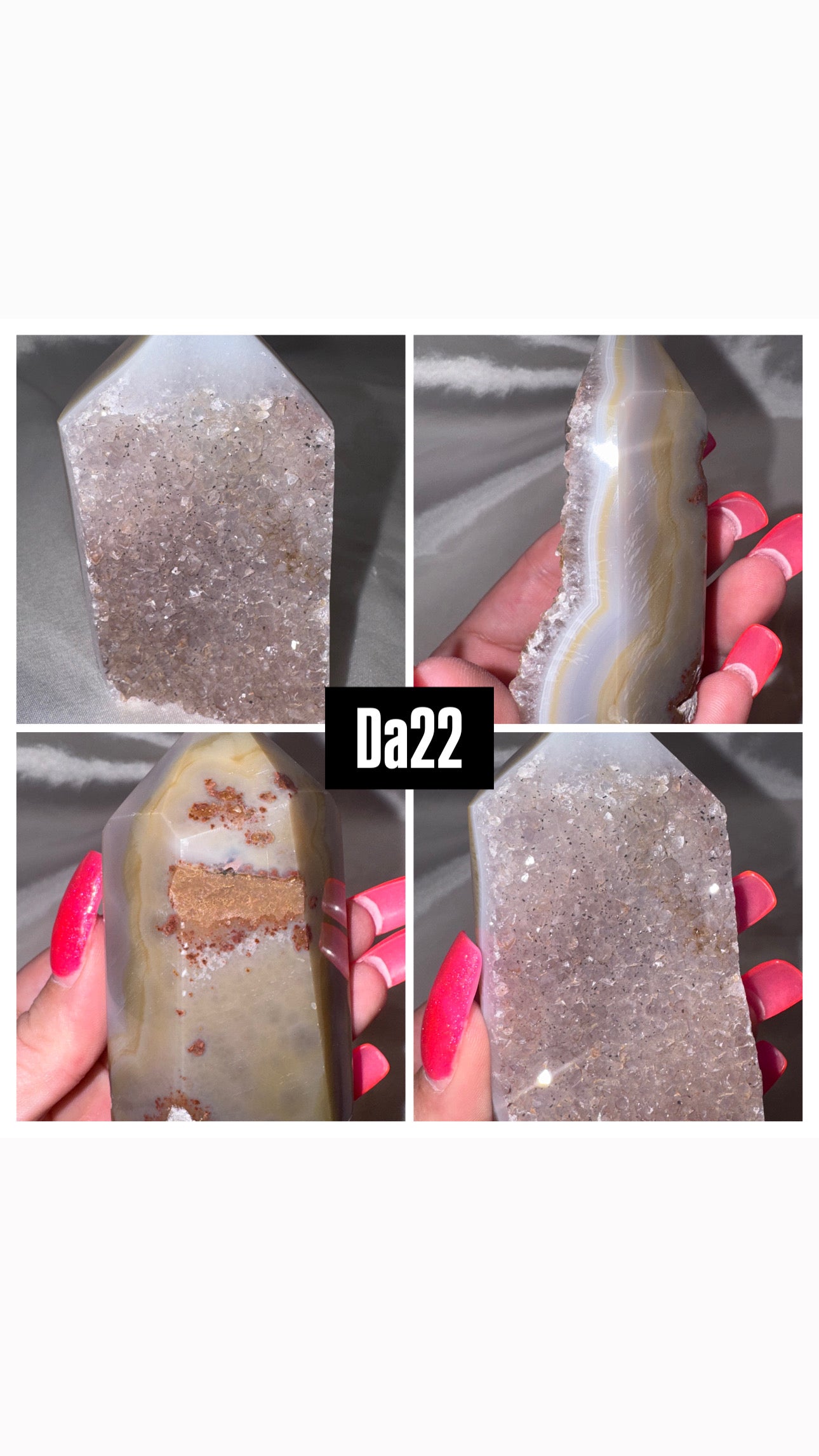 Druzy Agate Tower