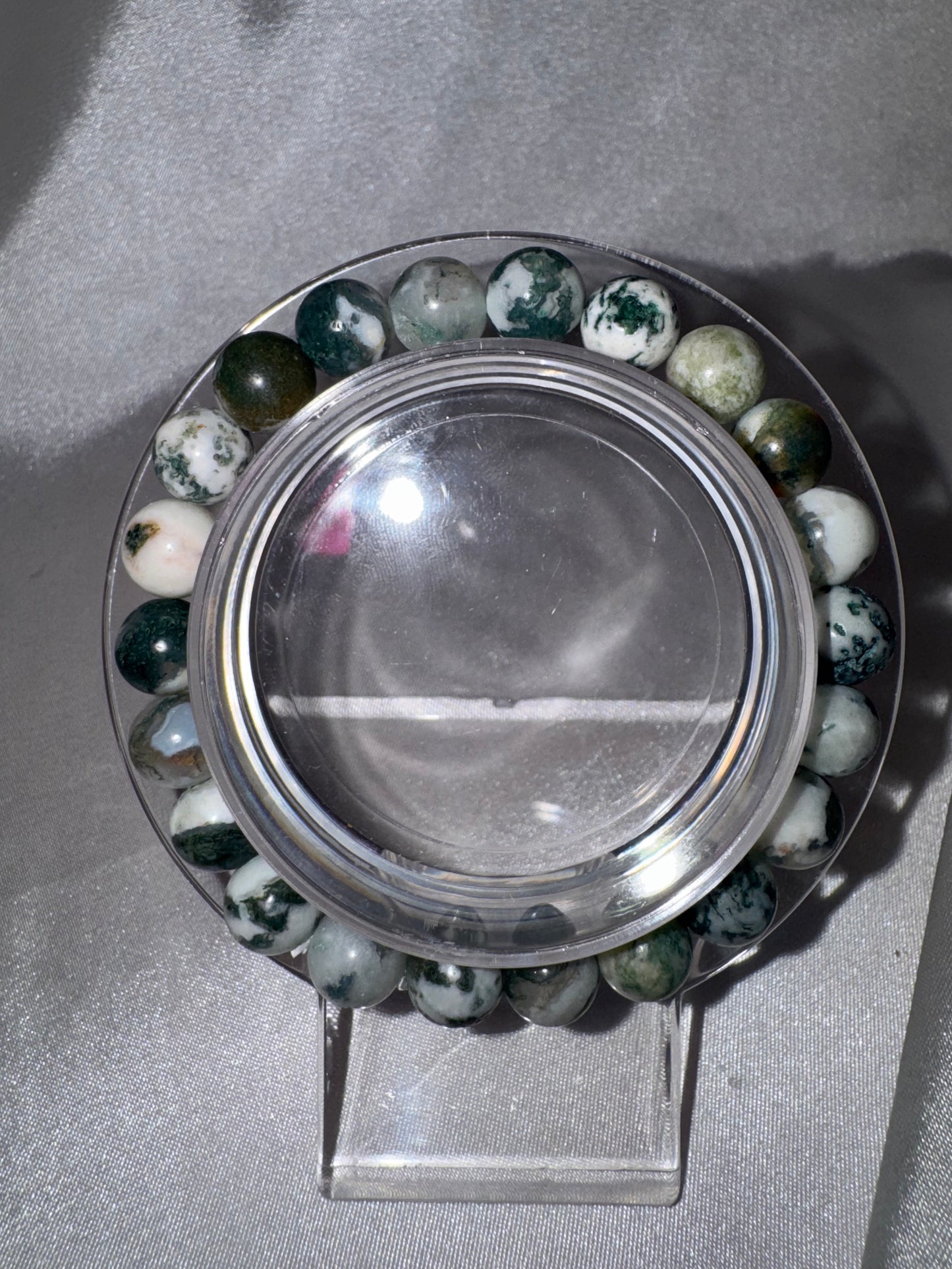 Moss Agate 8mm Bracelet