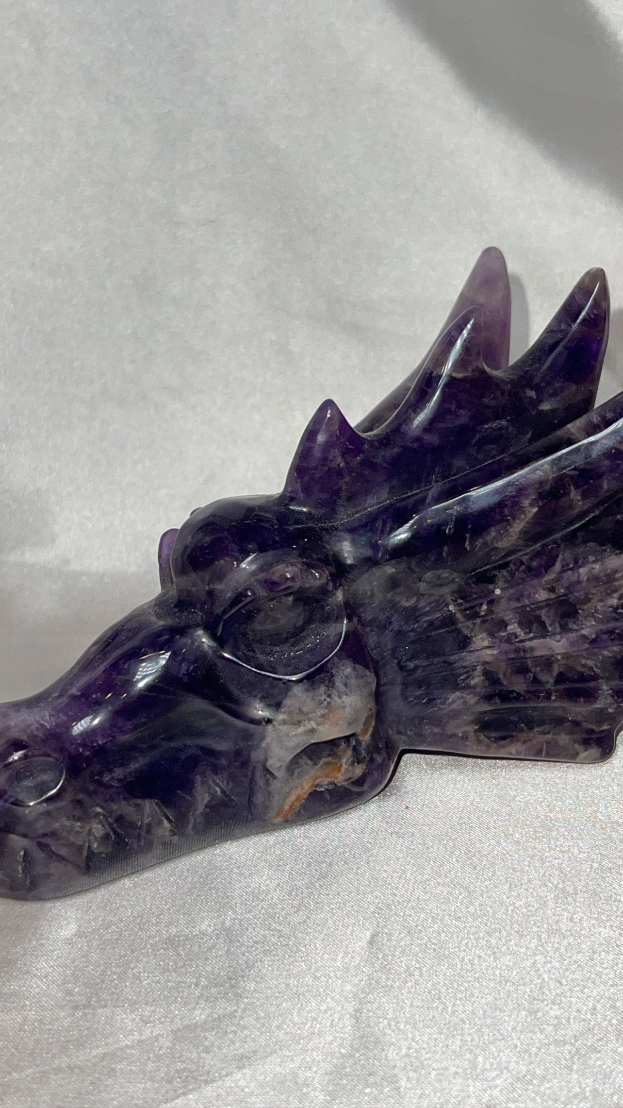 Amethyst Large Dragon Head
