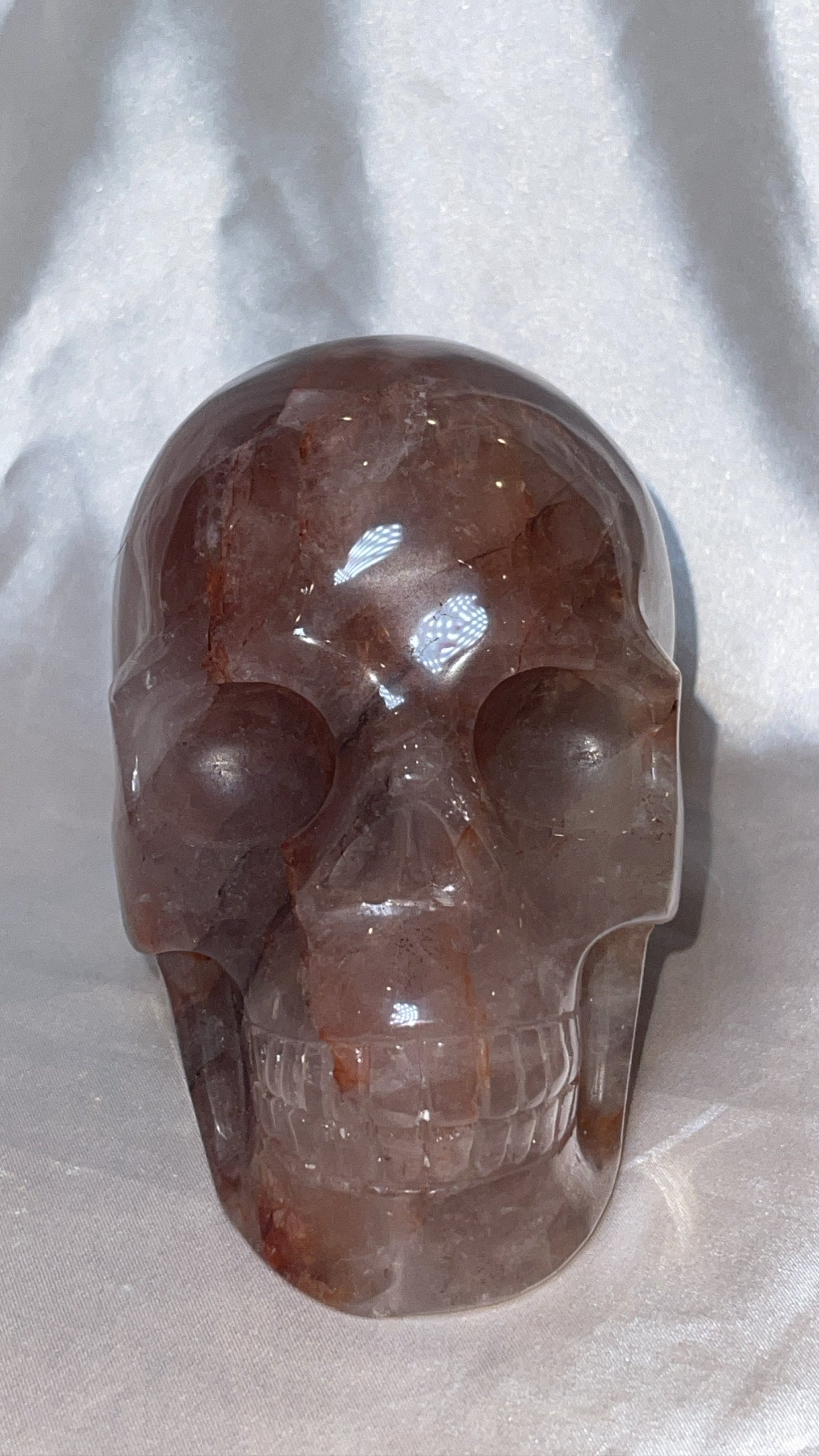 Hematite Quartz AAA XXL Skull