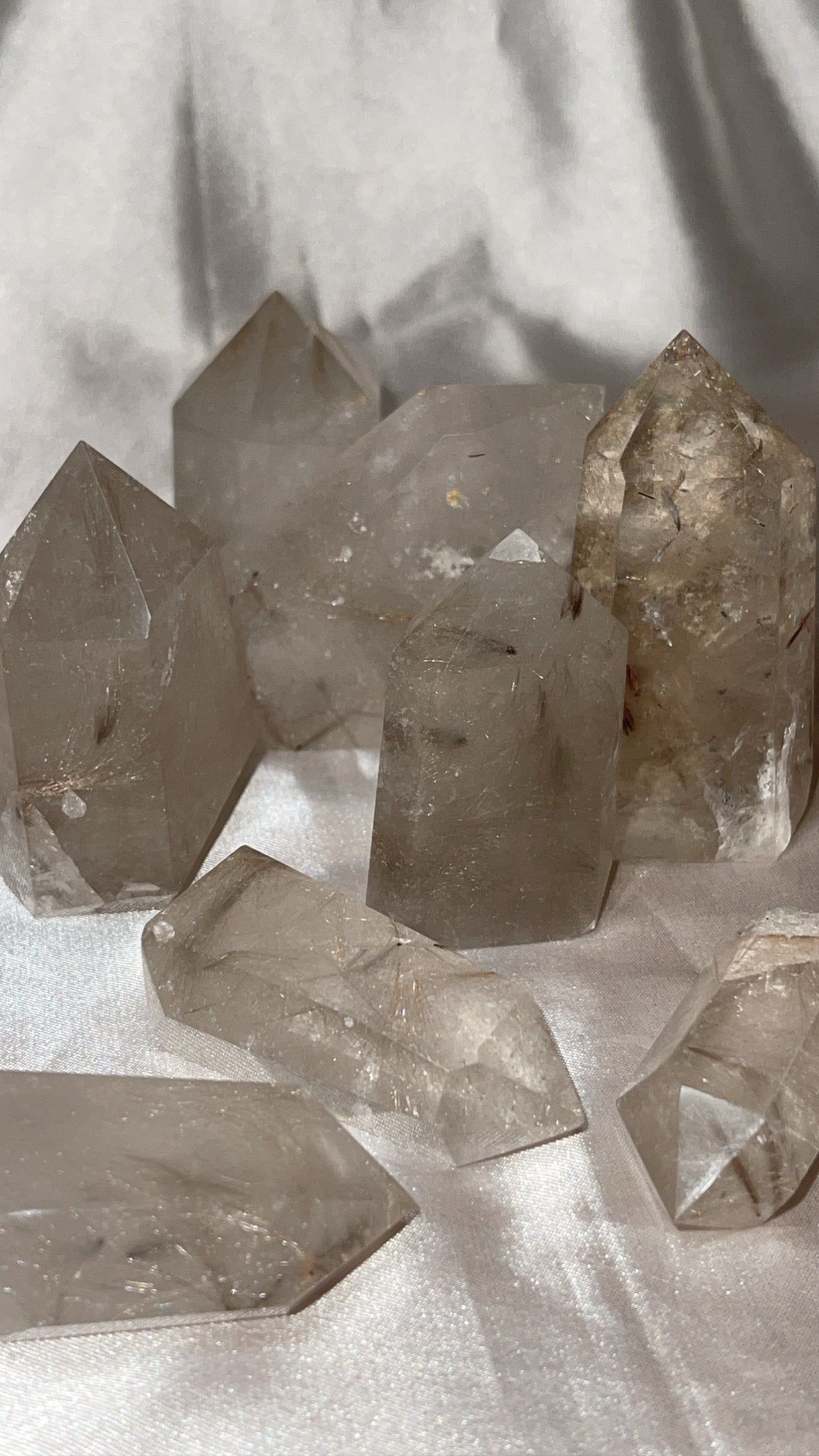 Silver Rutile Quartz AAA Tower