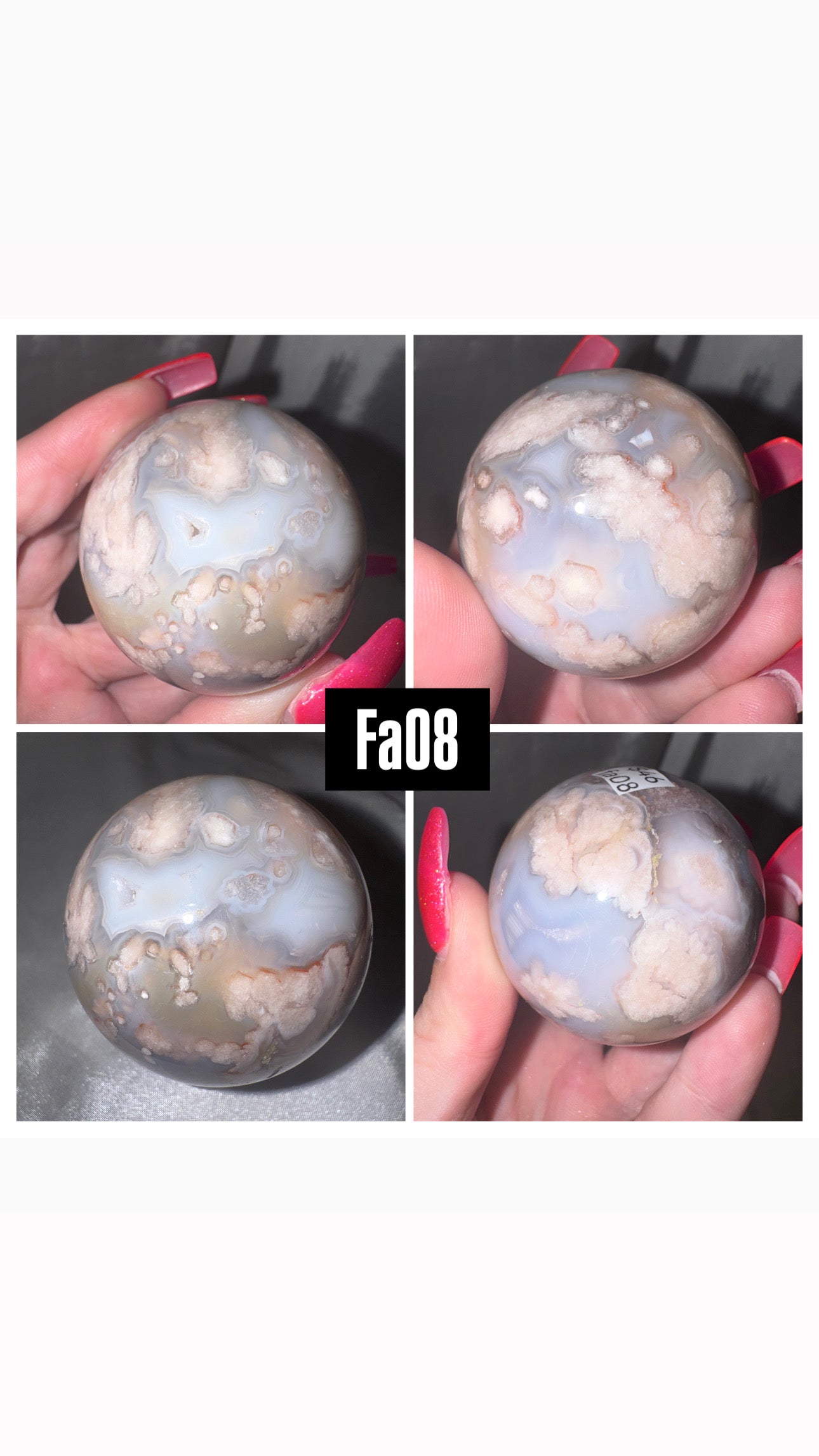 Flower Agate Sphere