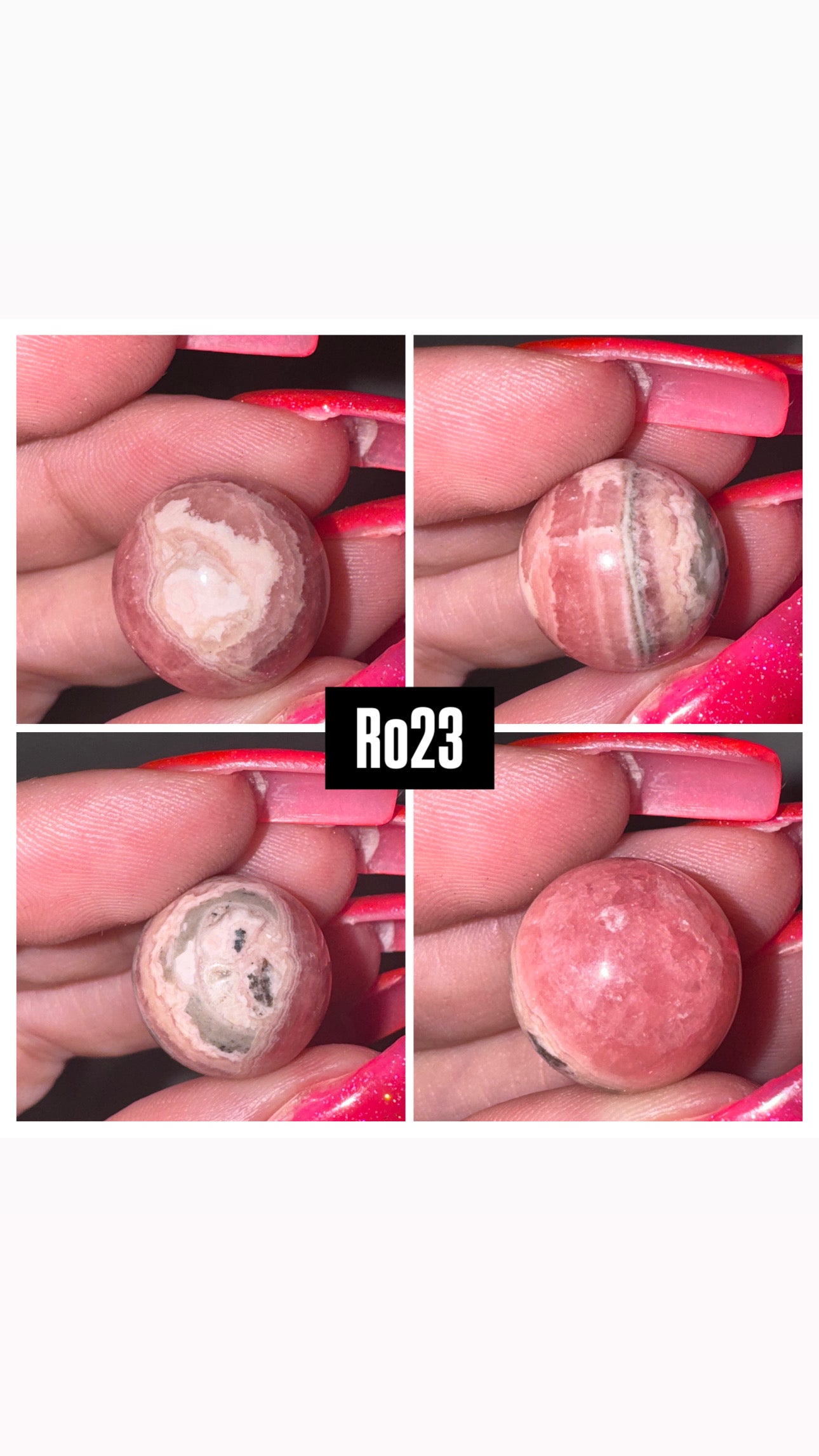 Rhodochrosite Sphere