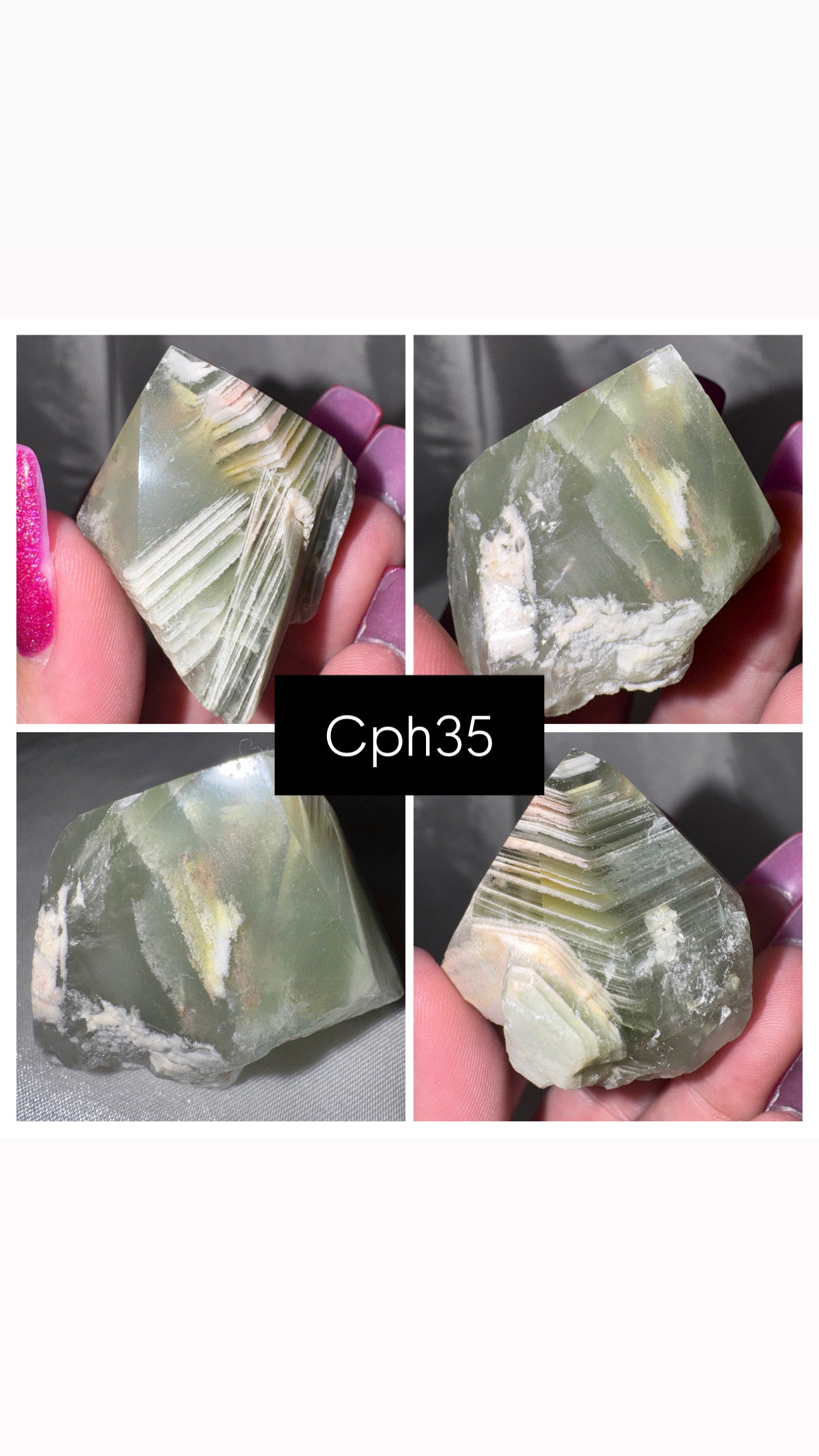 Chlorite Phantom Quartz AAA Raw Tower
